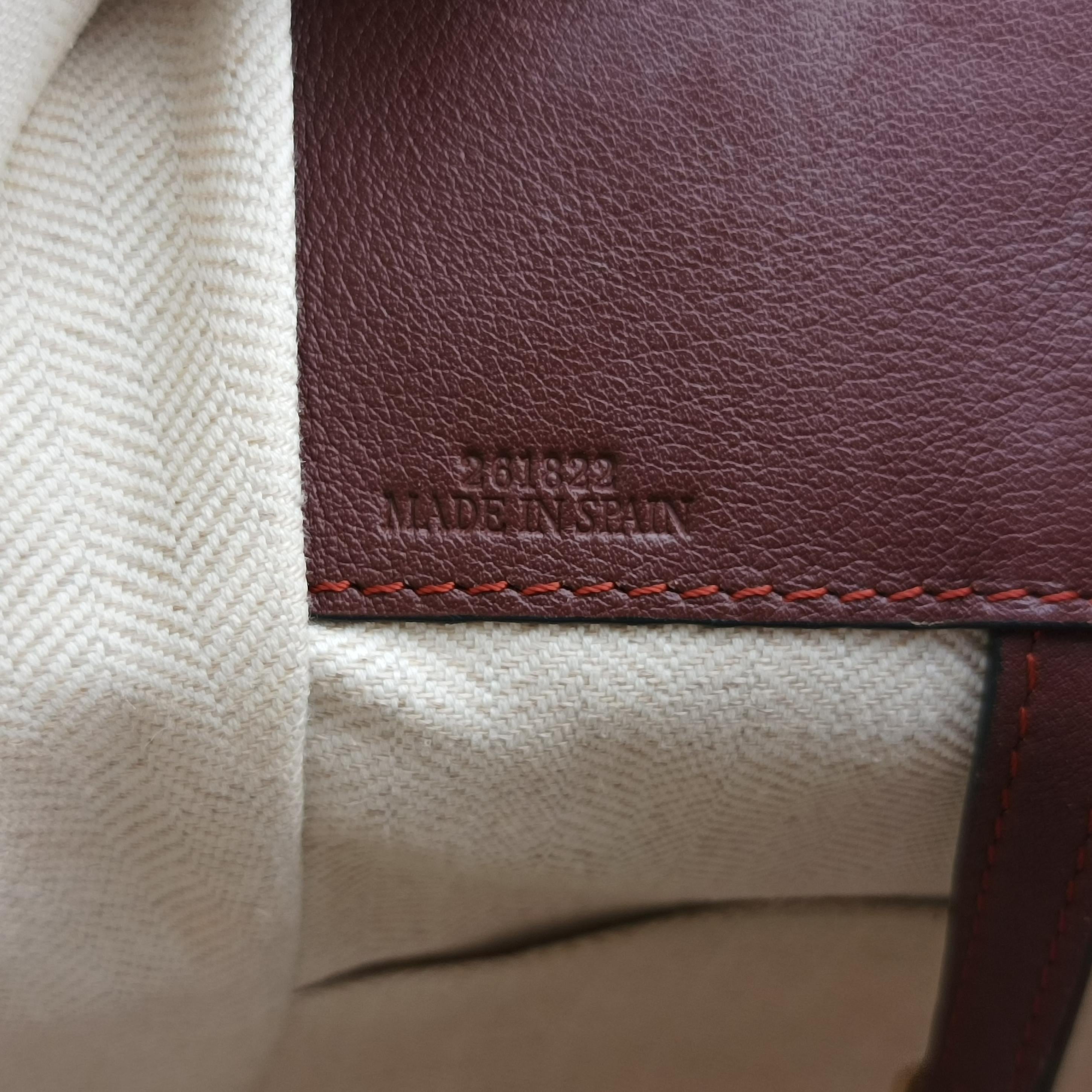 Pre-owned Loewe Hammock Orange x Red x Brown Leather  shoulderbag | stylenewstar