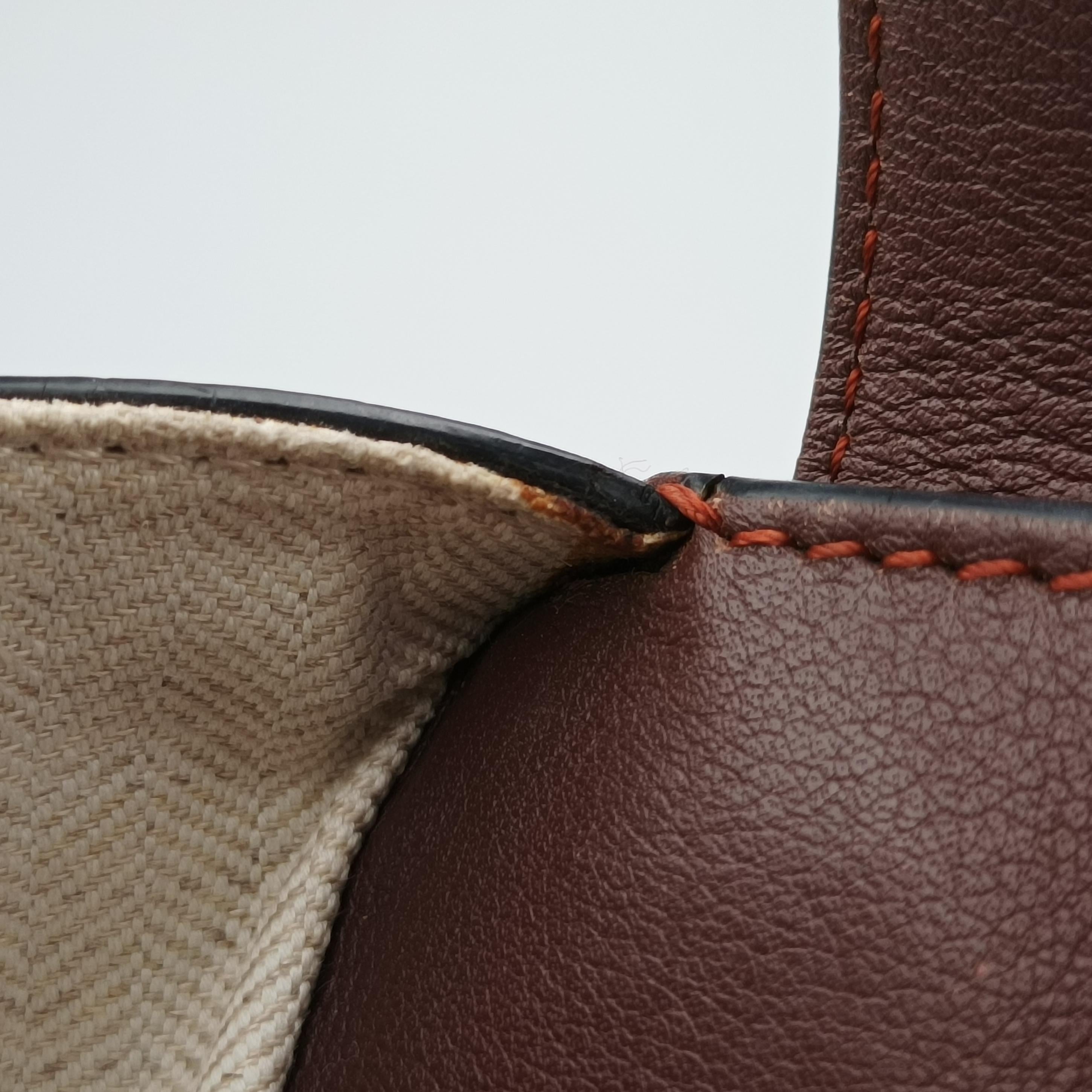 Pre-owned Loewe Hammock Orange x Red x Brown Leather  shoulderbag | stylenewstar