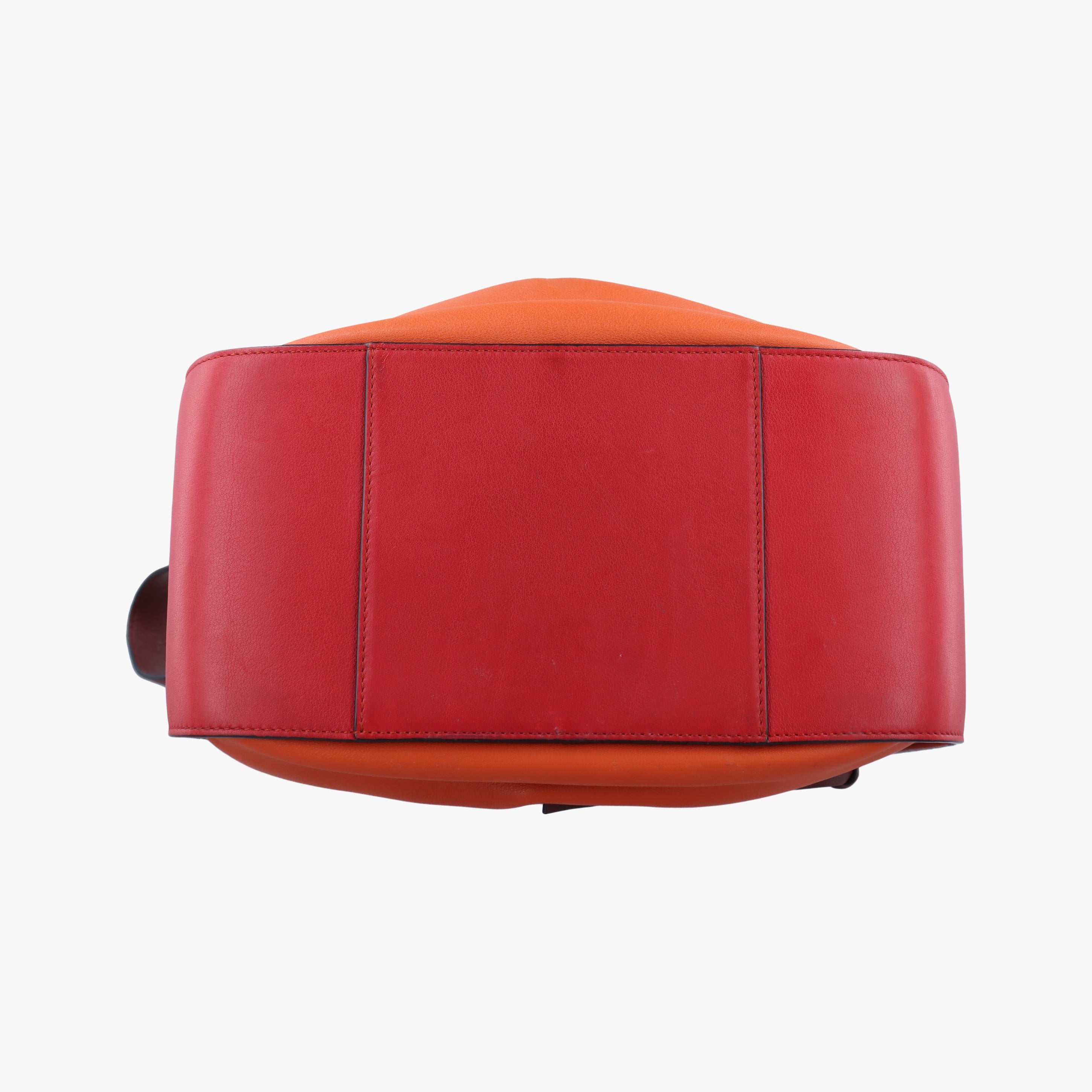 Pre-owned Loewe Hammock Orange x Red x Brown Leather  shoulderbag | stylenewstar