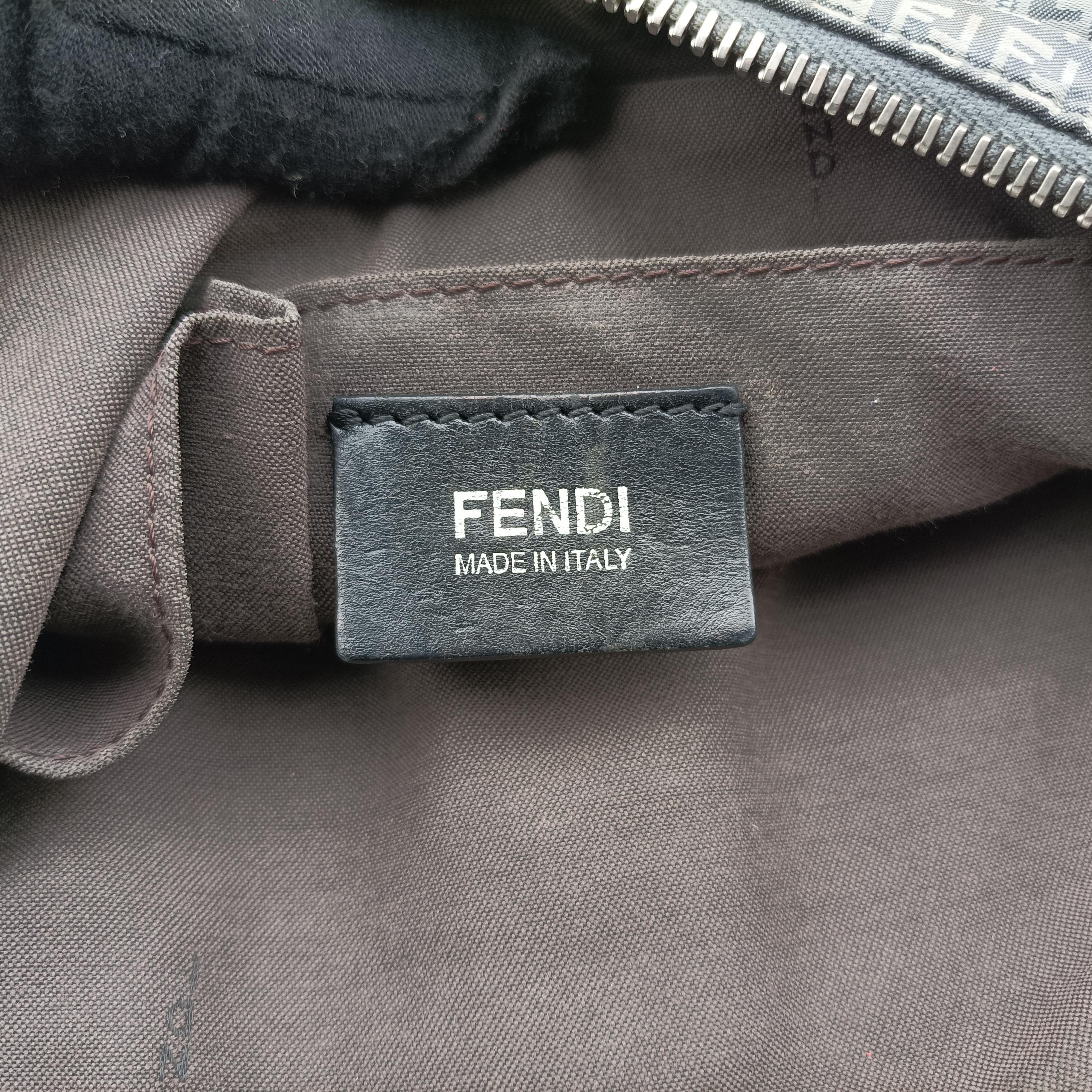 Vintage Fendi Baguette Zucchino Gray×Multicolour canvas 8BH626 shoulderbag | stylenewstar