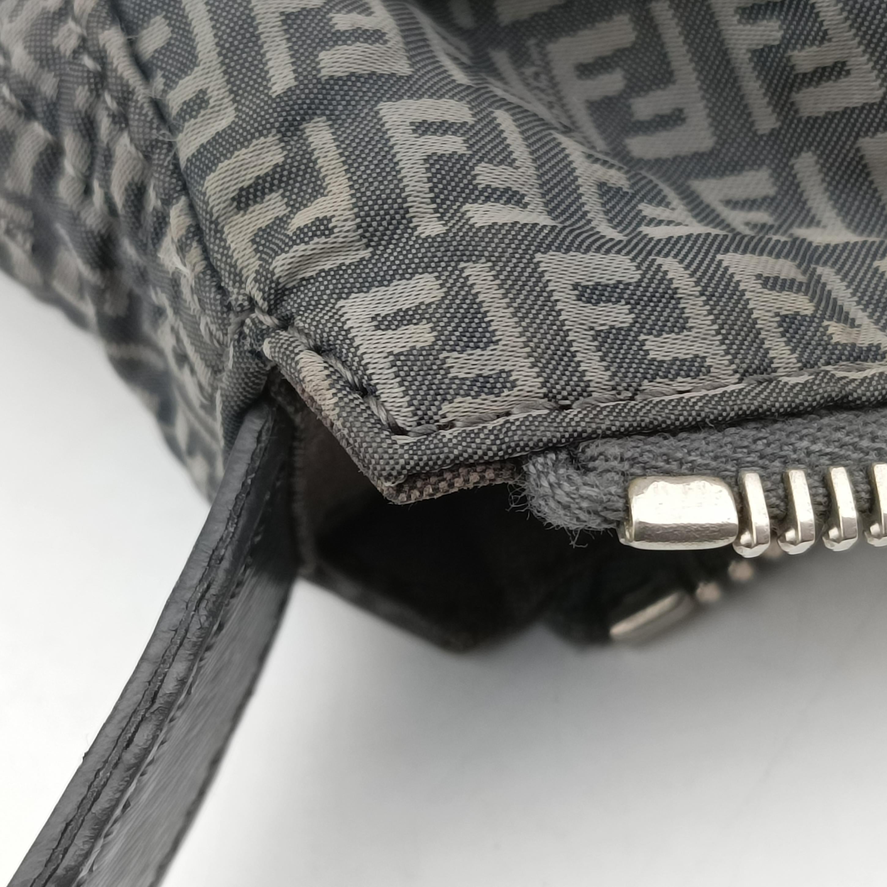 Vintage Fendi Baguette Zucchino Gray×Multicolour canvas 8BH626 shoulderbag | stylenewstar