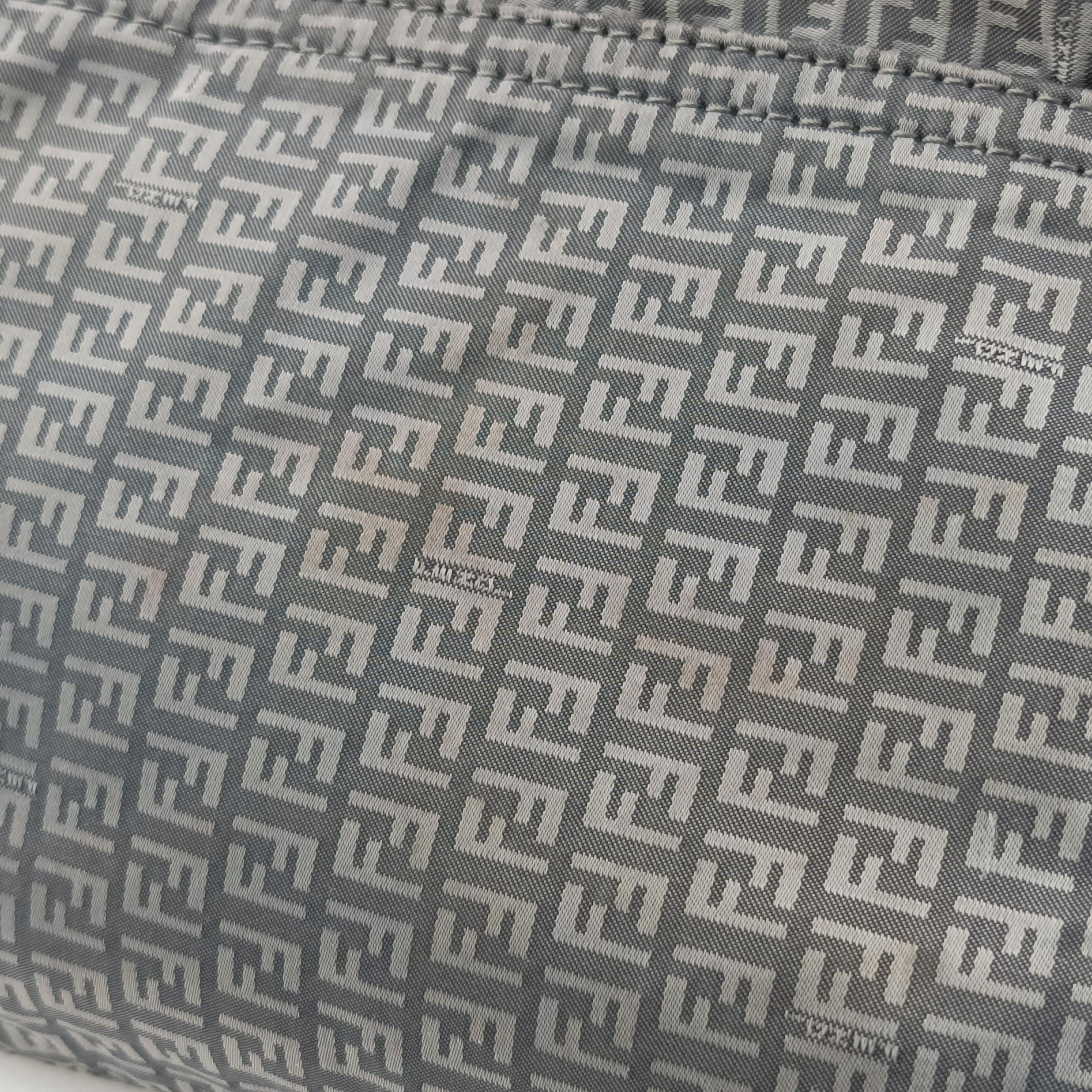 Vintage Fendi Baguette Zucchino Gray×Multicolour canvas 8BH626 shoulderbag | stylenewstar