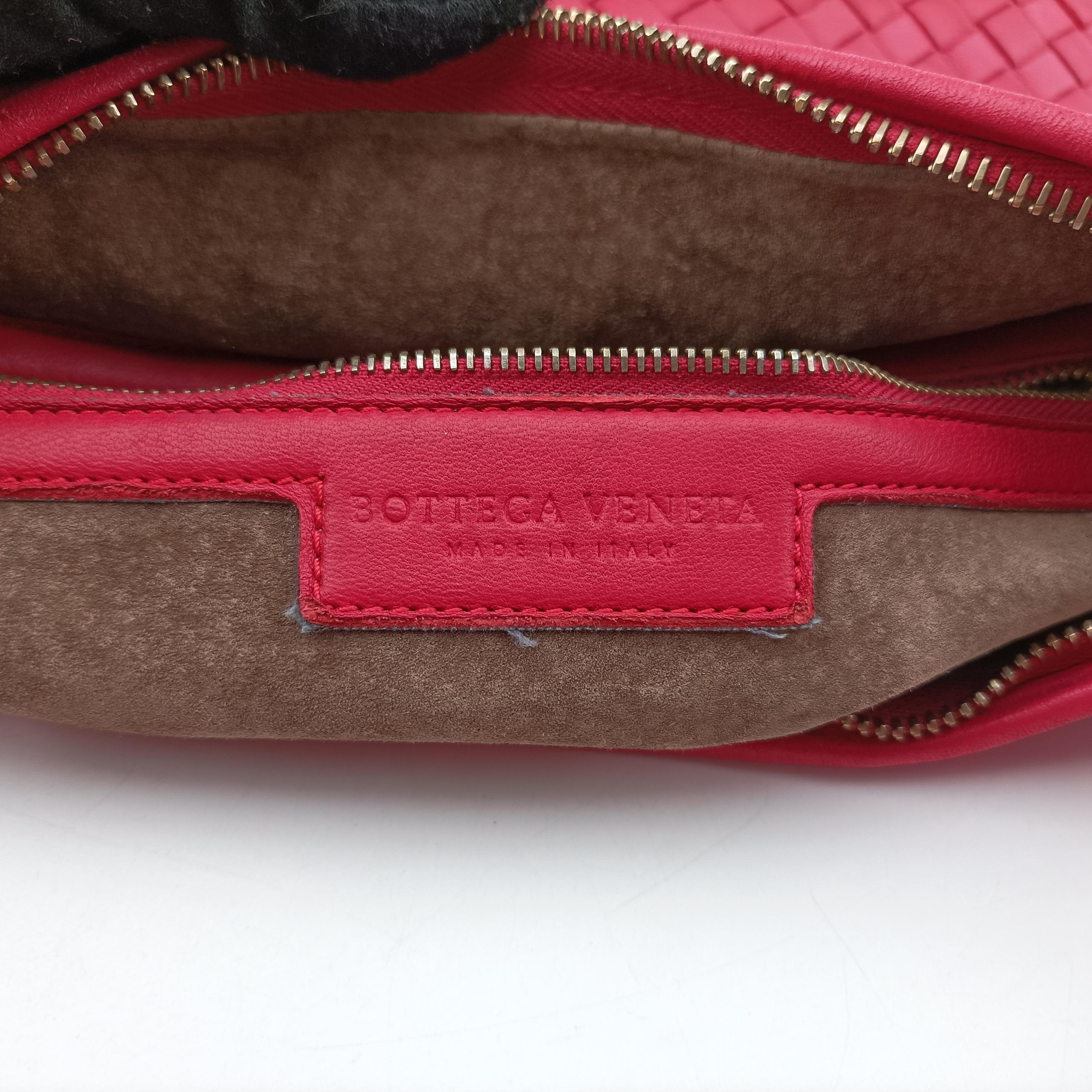 Pre-owned Bottega Veneta Intrecciato Rose lambskin  shoulderbag | stylenewstar