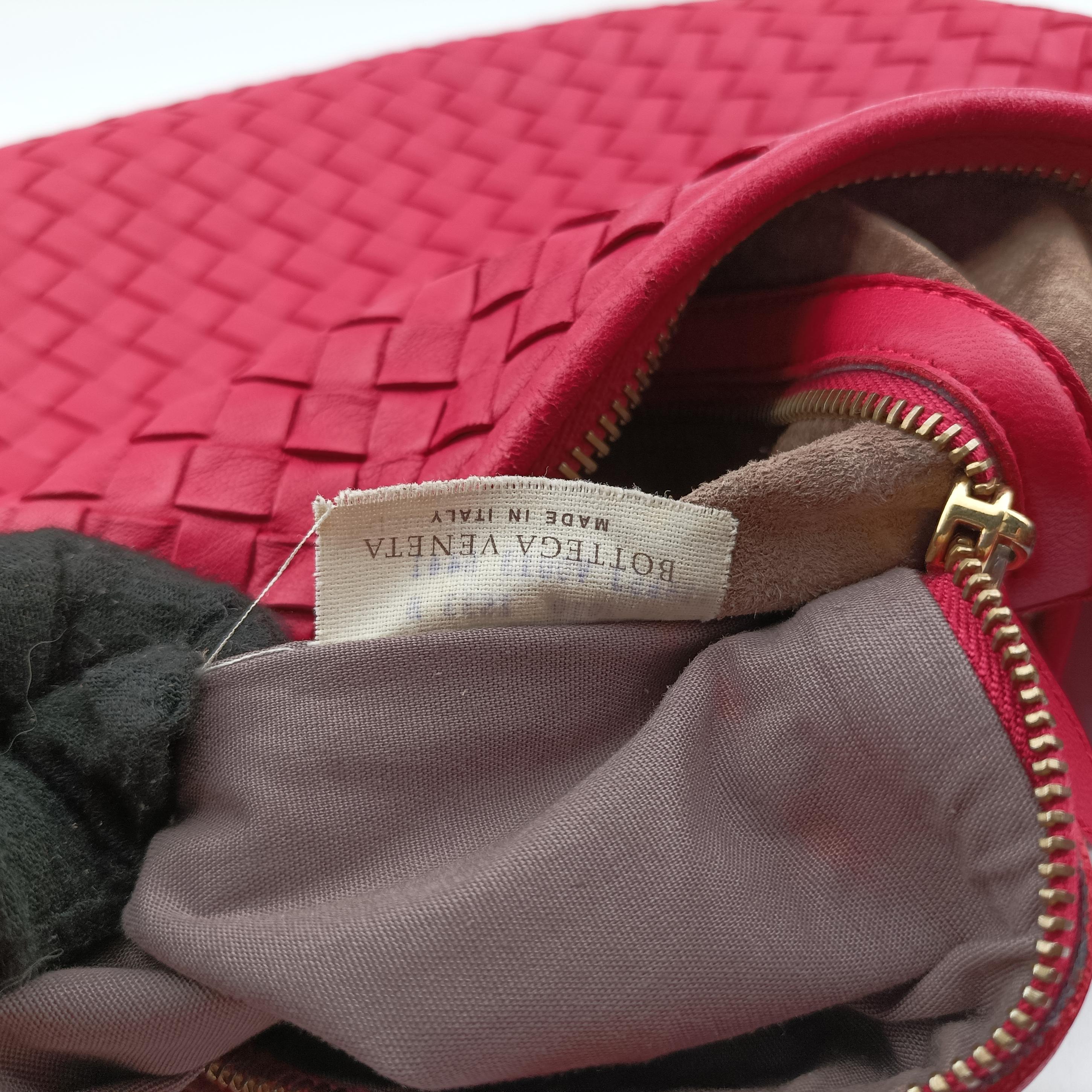 Pre-owned Bottega Veneta Intrecciato Rose lambskin  shoulderbag | stylenewstar
