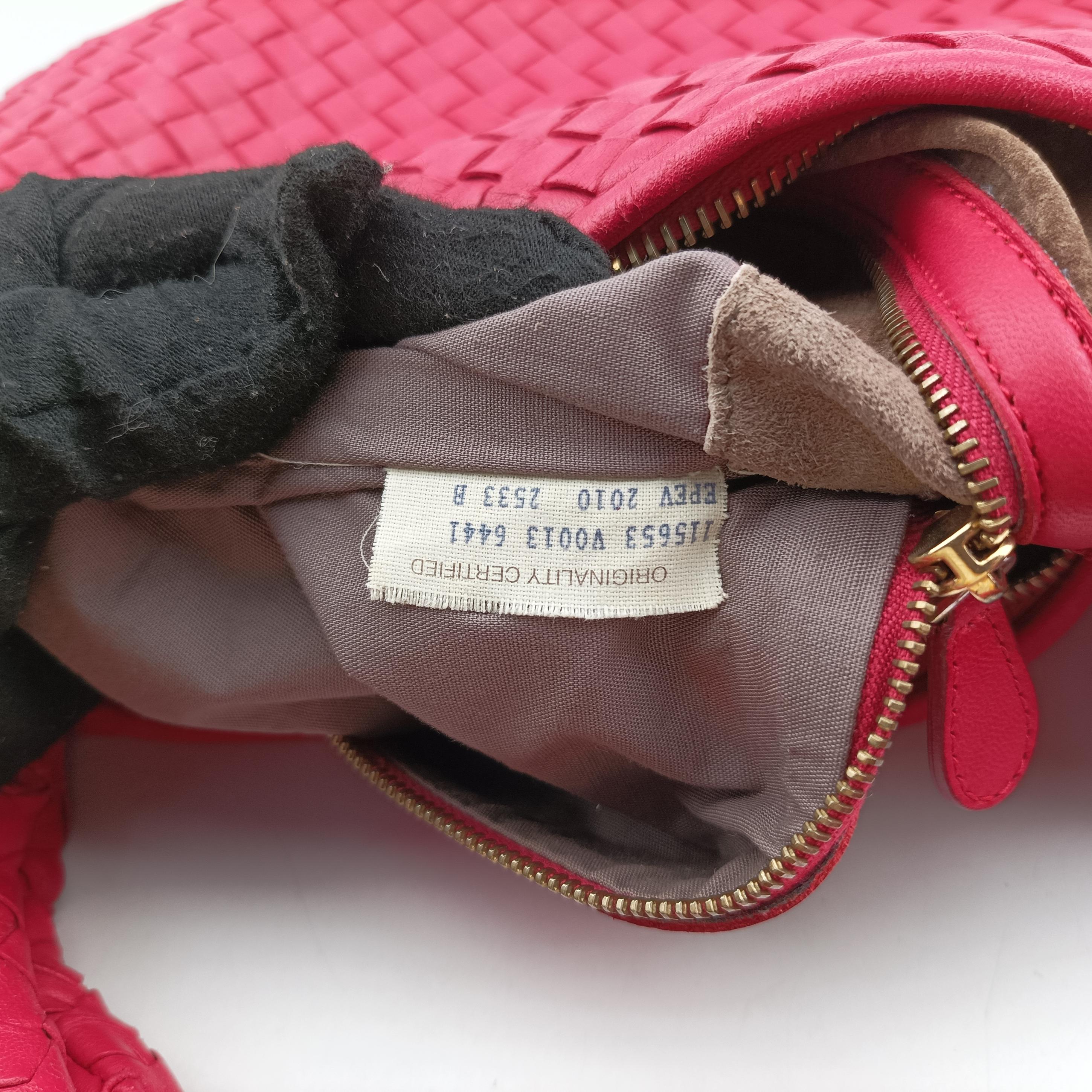 Pre-owned Bottega Veneta Intrecciato Rose lambskin  shoulderbag | stylenewstar