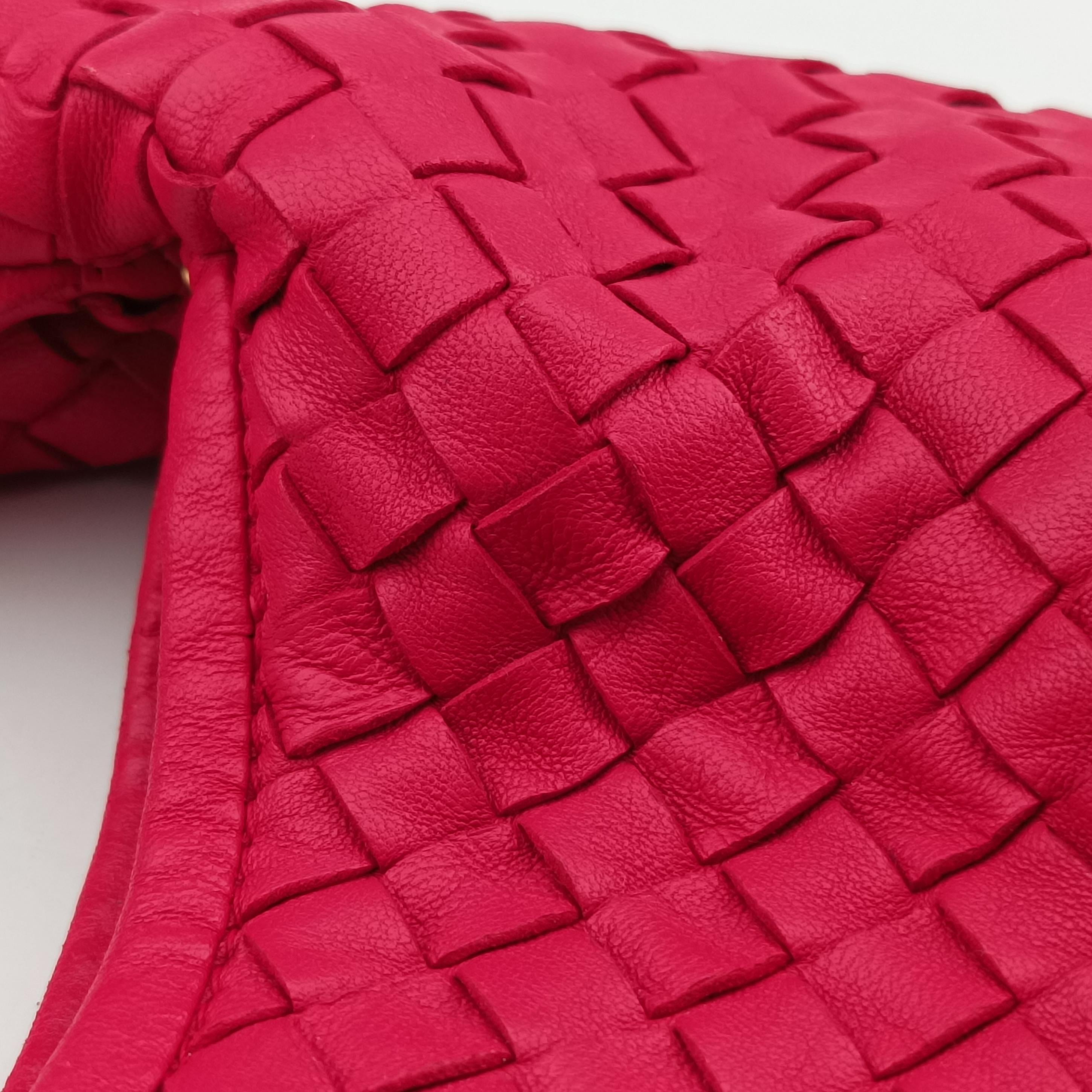Pre-owned Bottega Veneta Intrecciato Rose lambskin  shoulderbag | stylenewstar