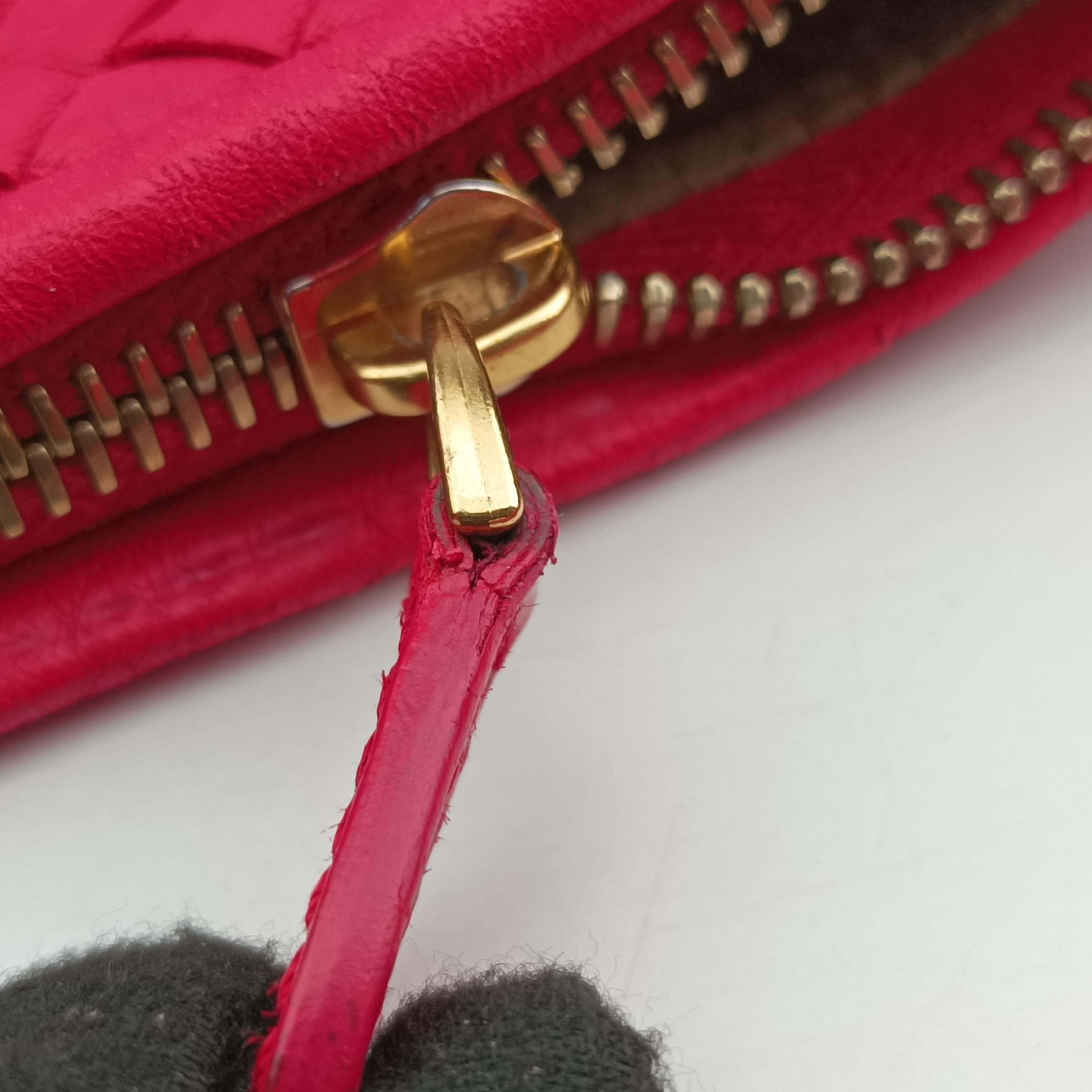 Pre-owned Bottega Veneta Intrecciato Rose lambskin  shoulderbag | stylenewstar