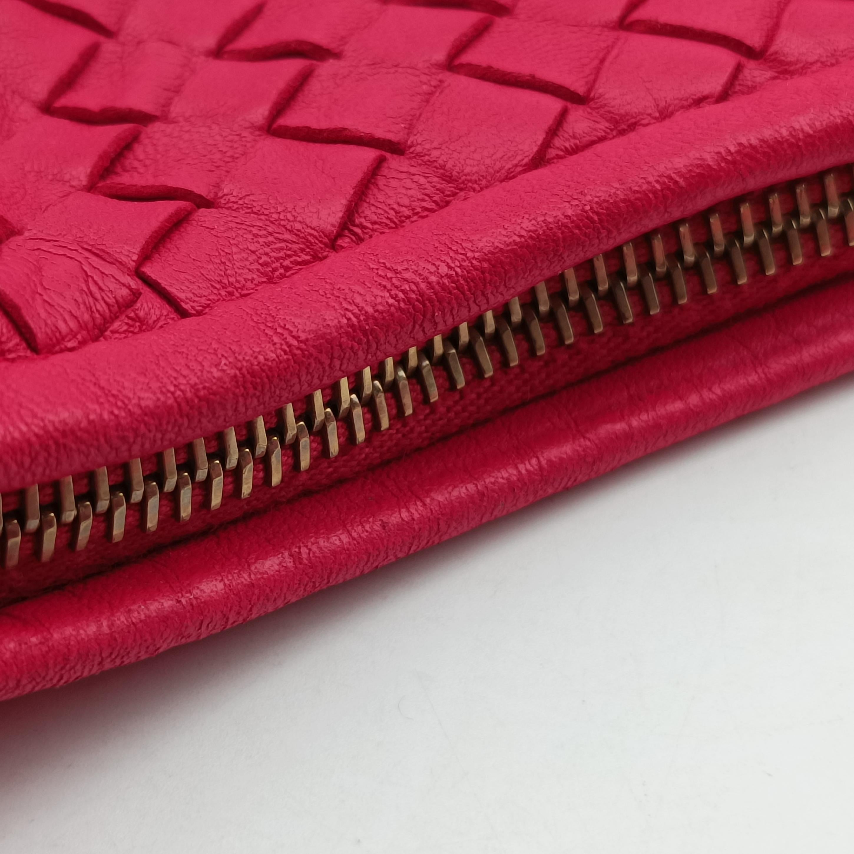 Pre-owned Bottega Veneta Intrecciato Rose lambskin  shoulderbag | stylenewstar