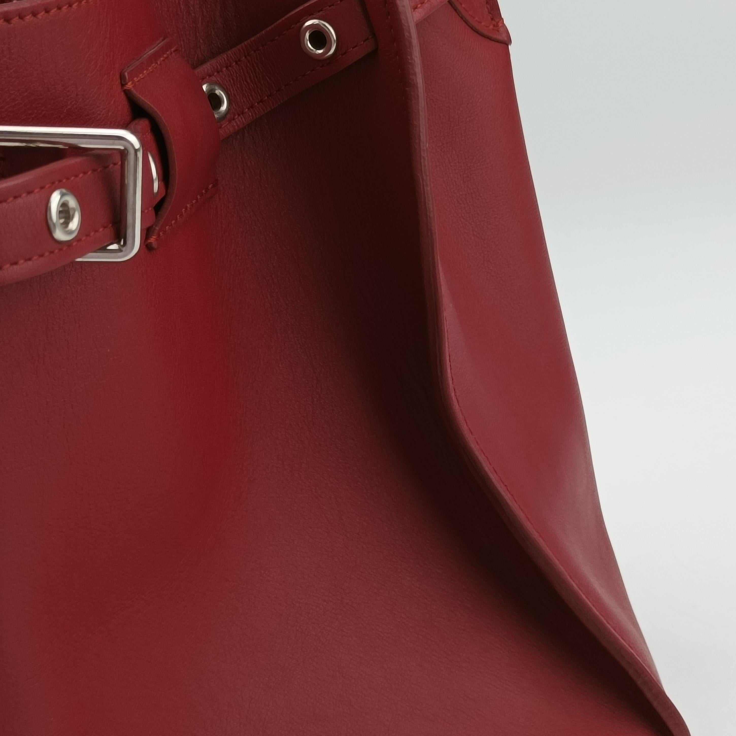 Pre-owned Celine Long Strap Big Bag Red leather  shoulderbag | stylenewstar