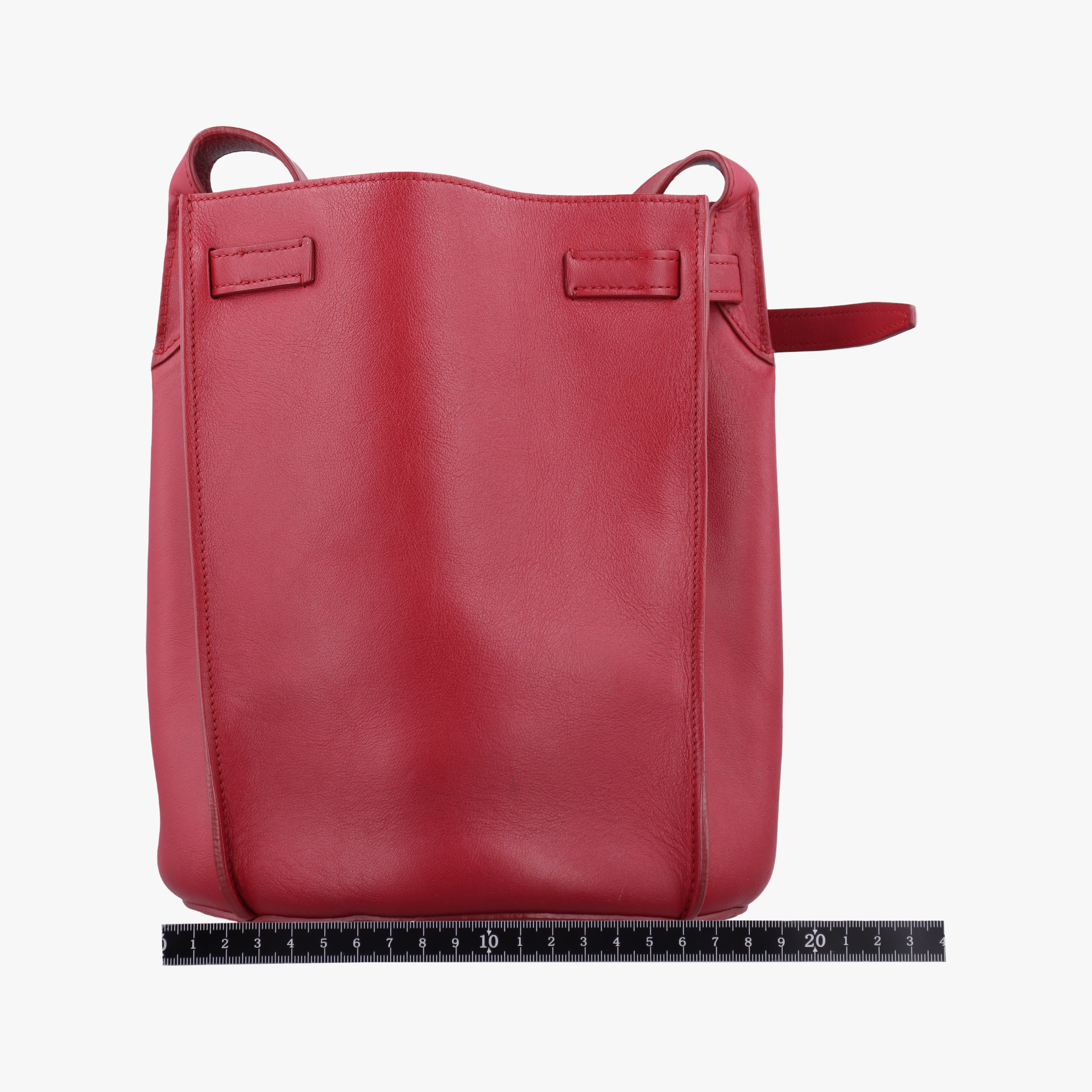 Pre-owned Celine Long Strap Big Bag Red leather  shoulderbag | stylenewstar