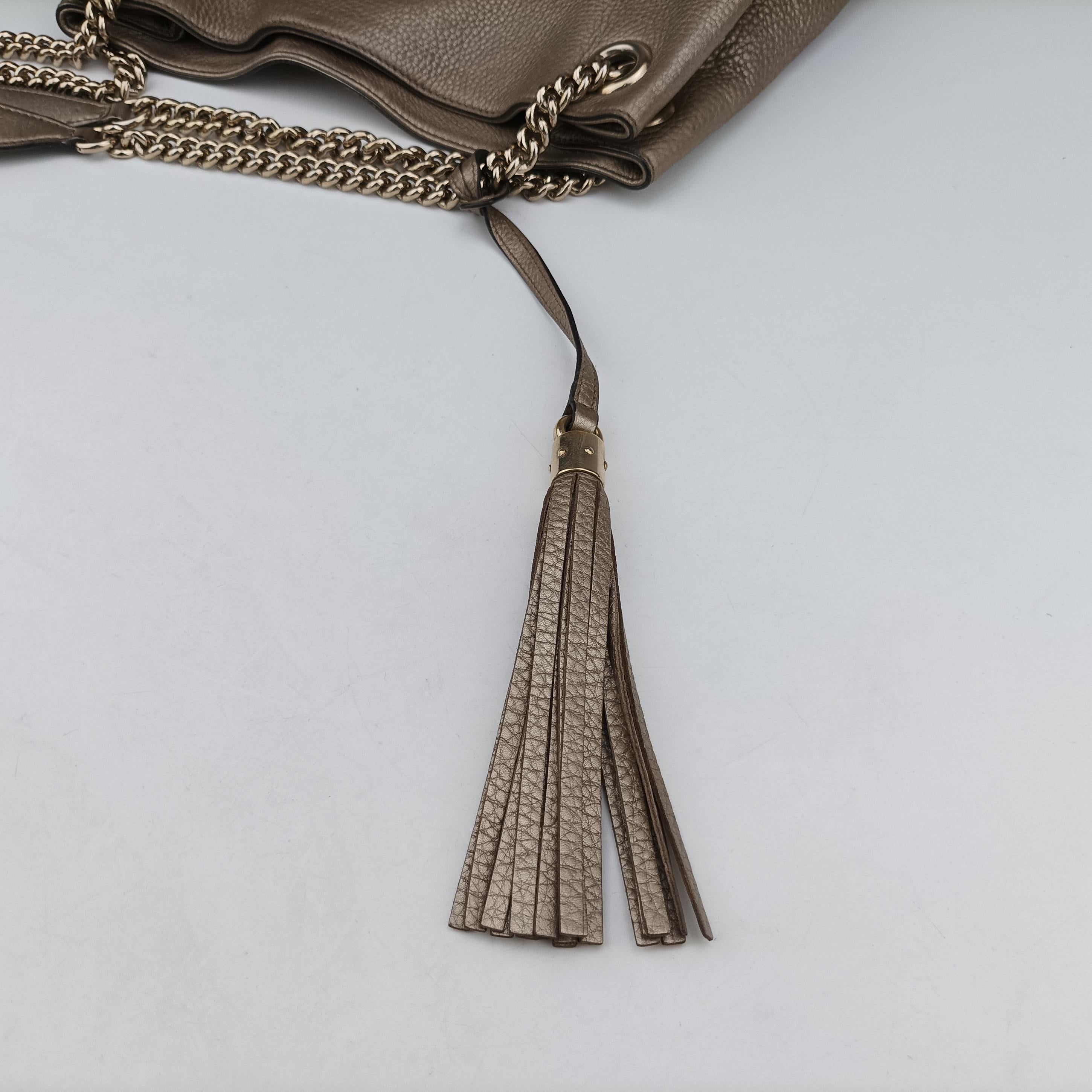 Secondhand Gucci Soho Golden Leather 308982 shoulderbag | stylenewstar