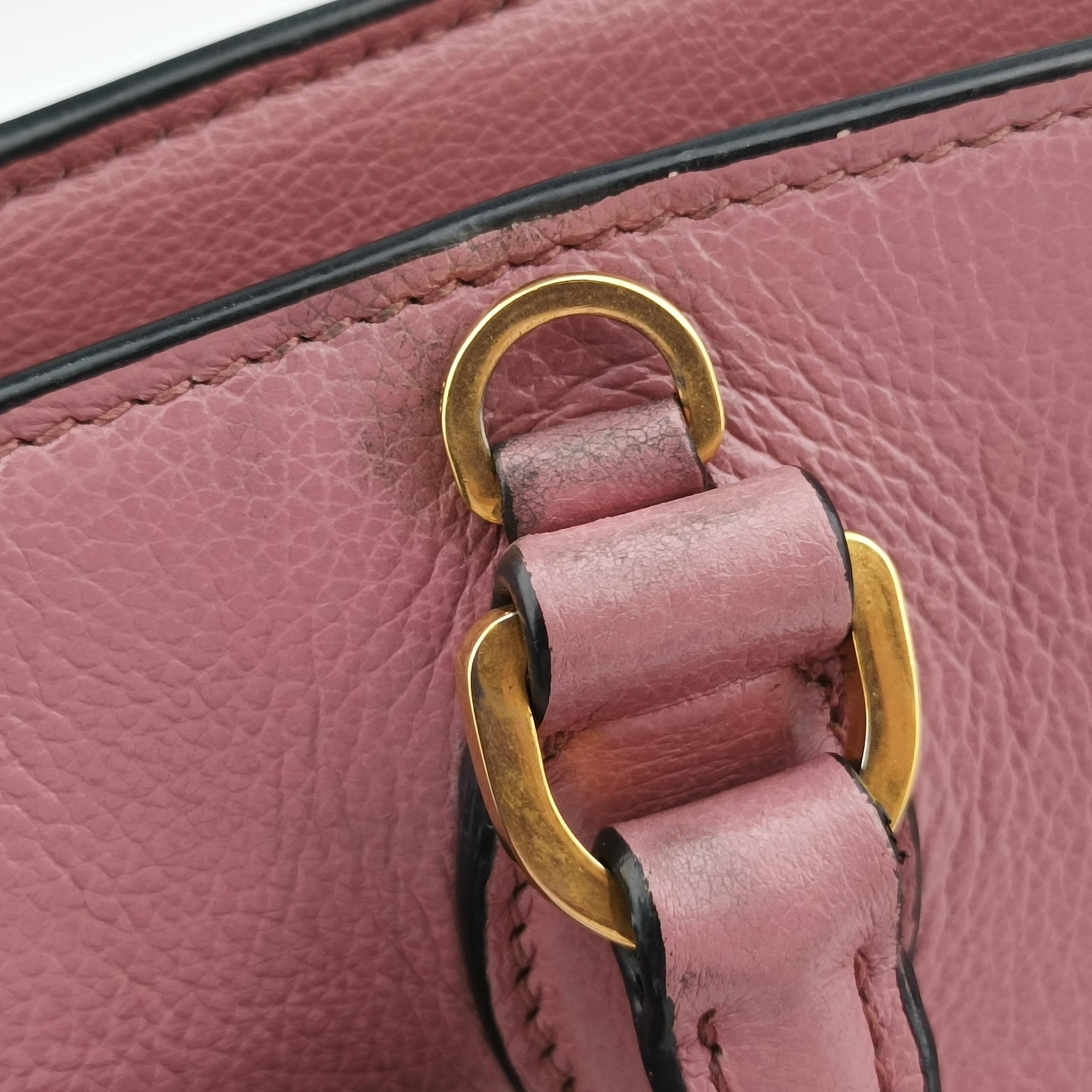 Secondhand Prada logo Pink leather 1BA164 shoulderbag | stylenewstar