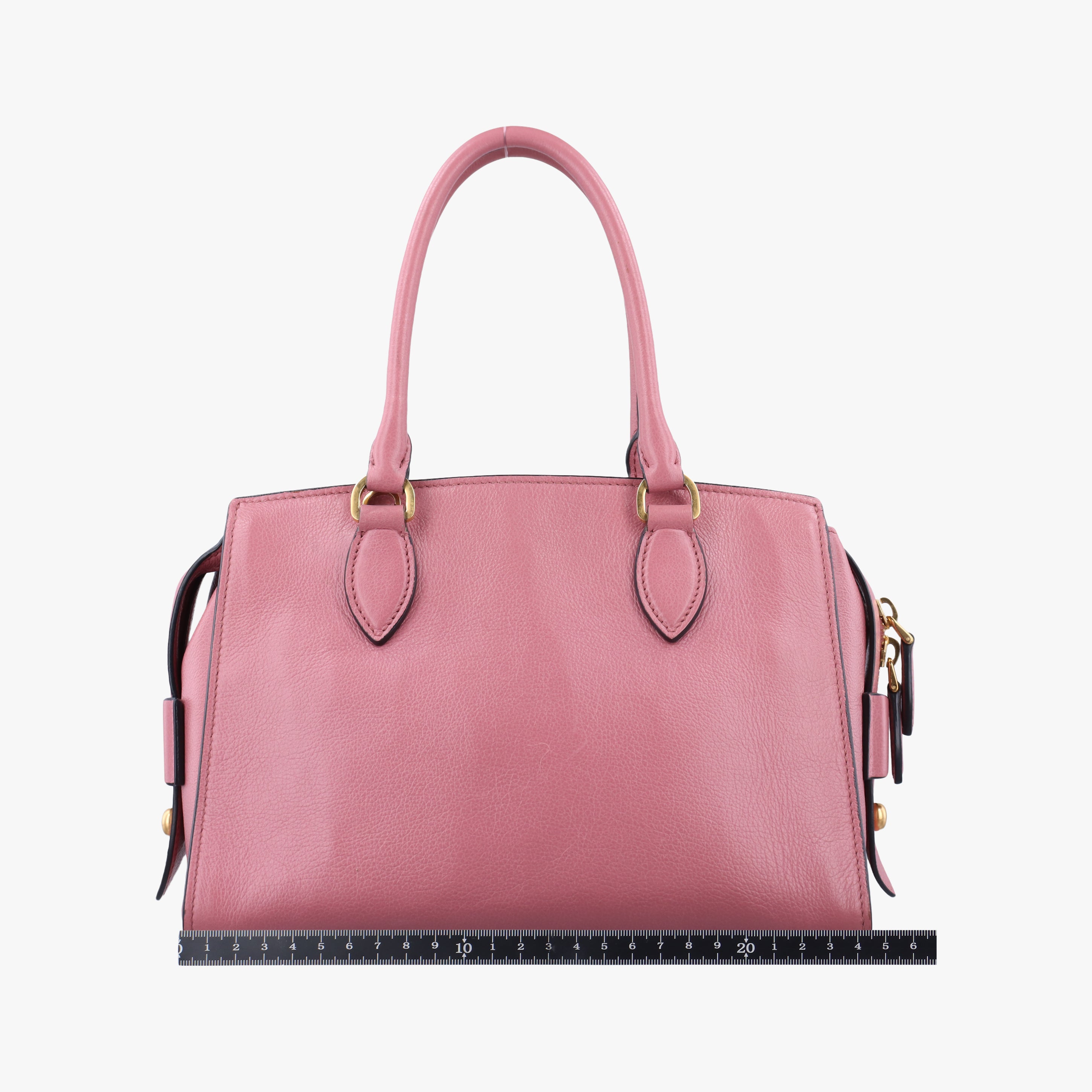 Secondhand Prada logo Pink leather 1BA164 shoulderbag | stylenewstar