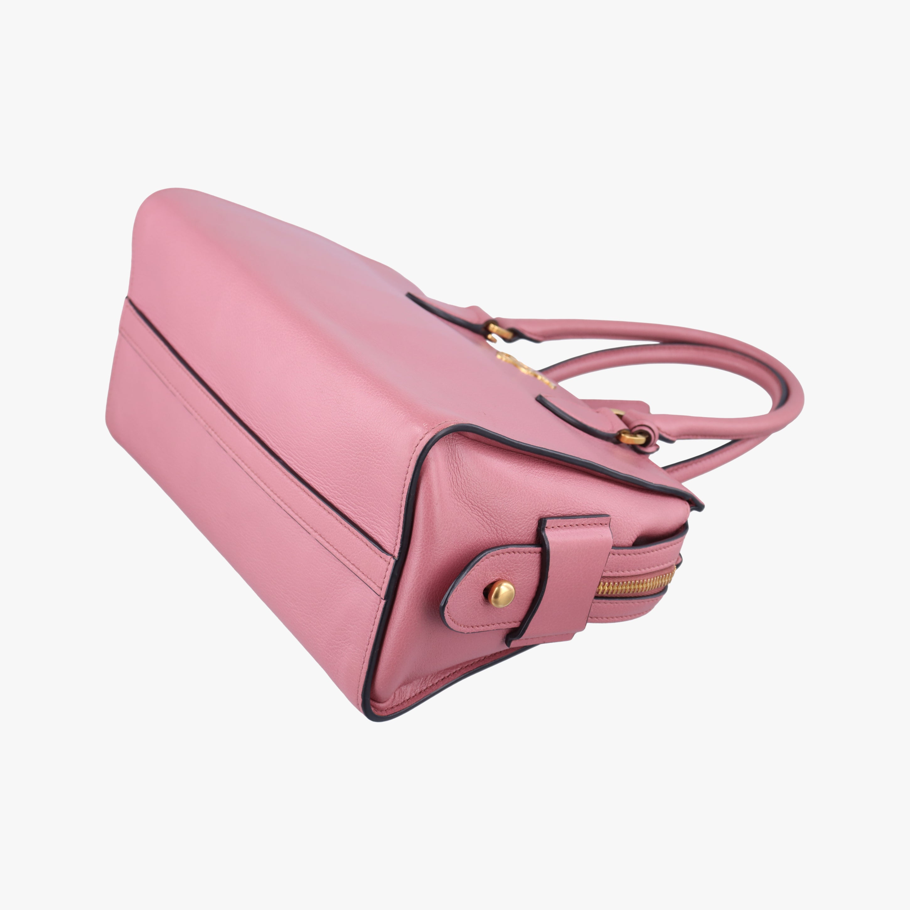 Secondhand Prada logo Pink leather 1BA164 shoulderbag | stylenewstar