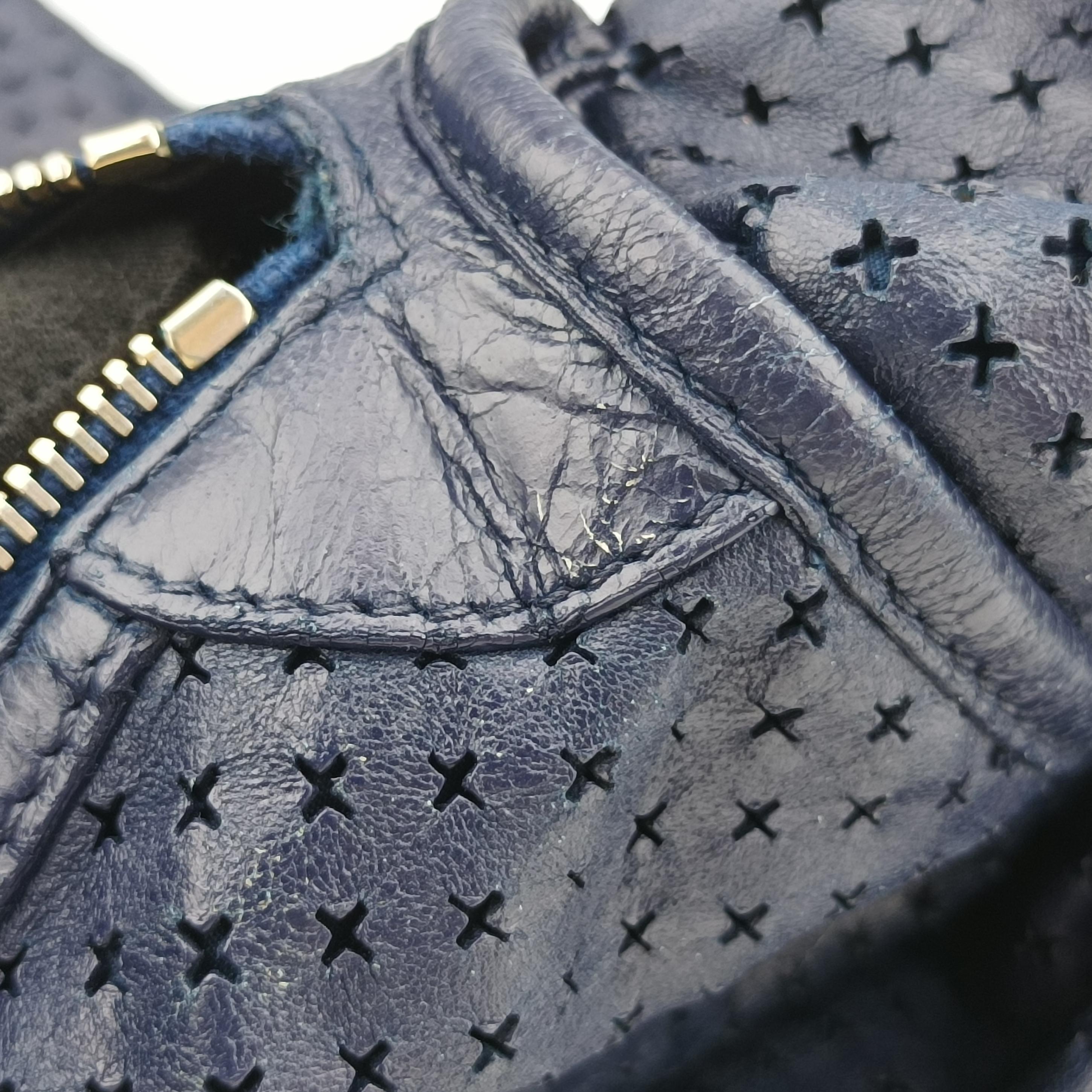 Pre-owned Balenciaga Maxi Twiggy Blue Leather  shoulderbag | stylenewstar