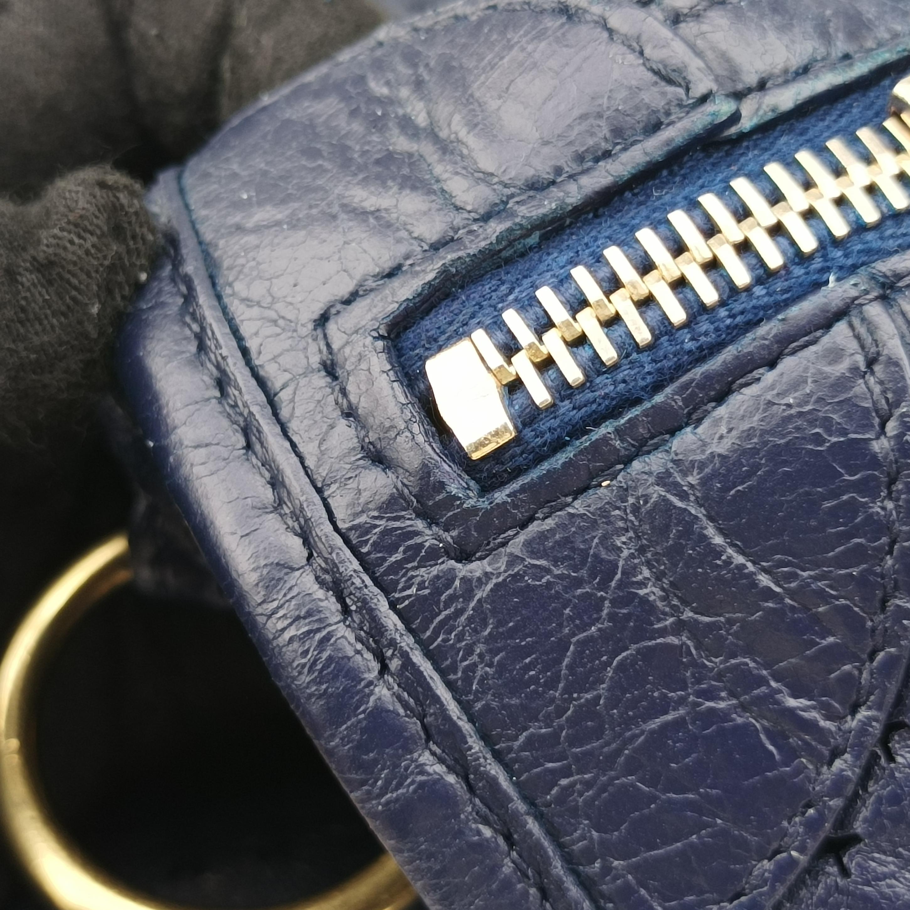 Pre-owned Balenciaga Maxi Twiggy Blue Leather  shoulderbag | stylenewstar