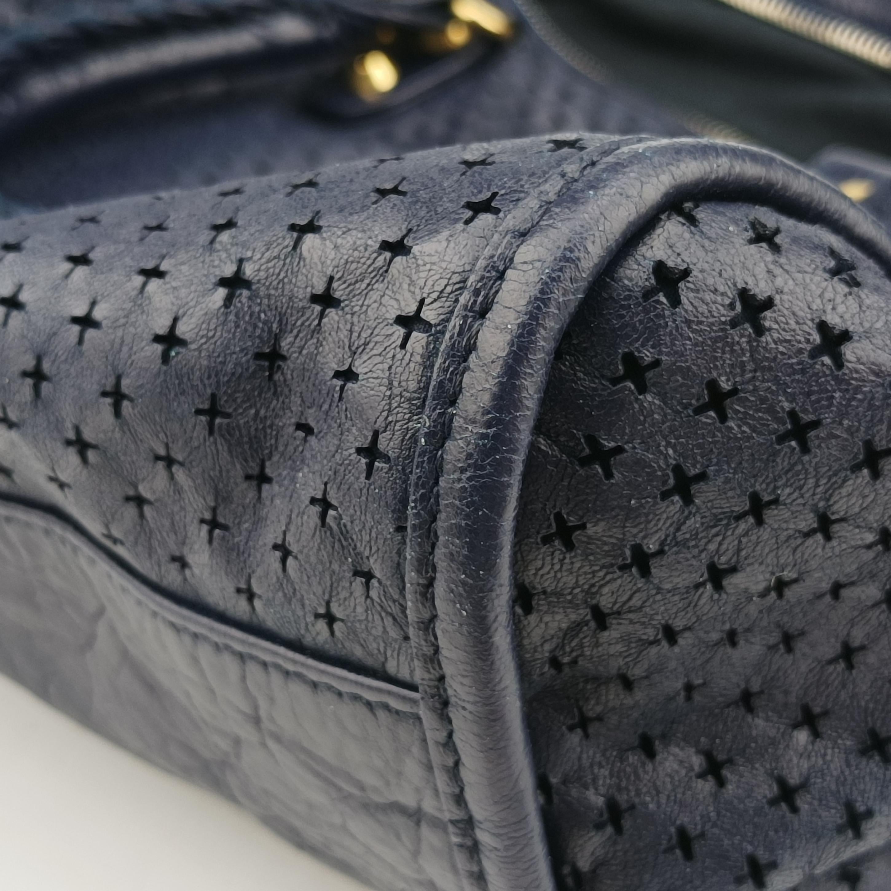 Pre-owned Balenciaga Maxi Twiggy Blue Leather  shoulderbag | stylenewstar