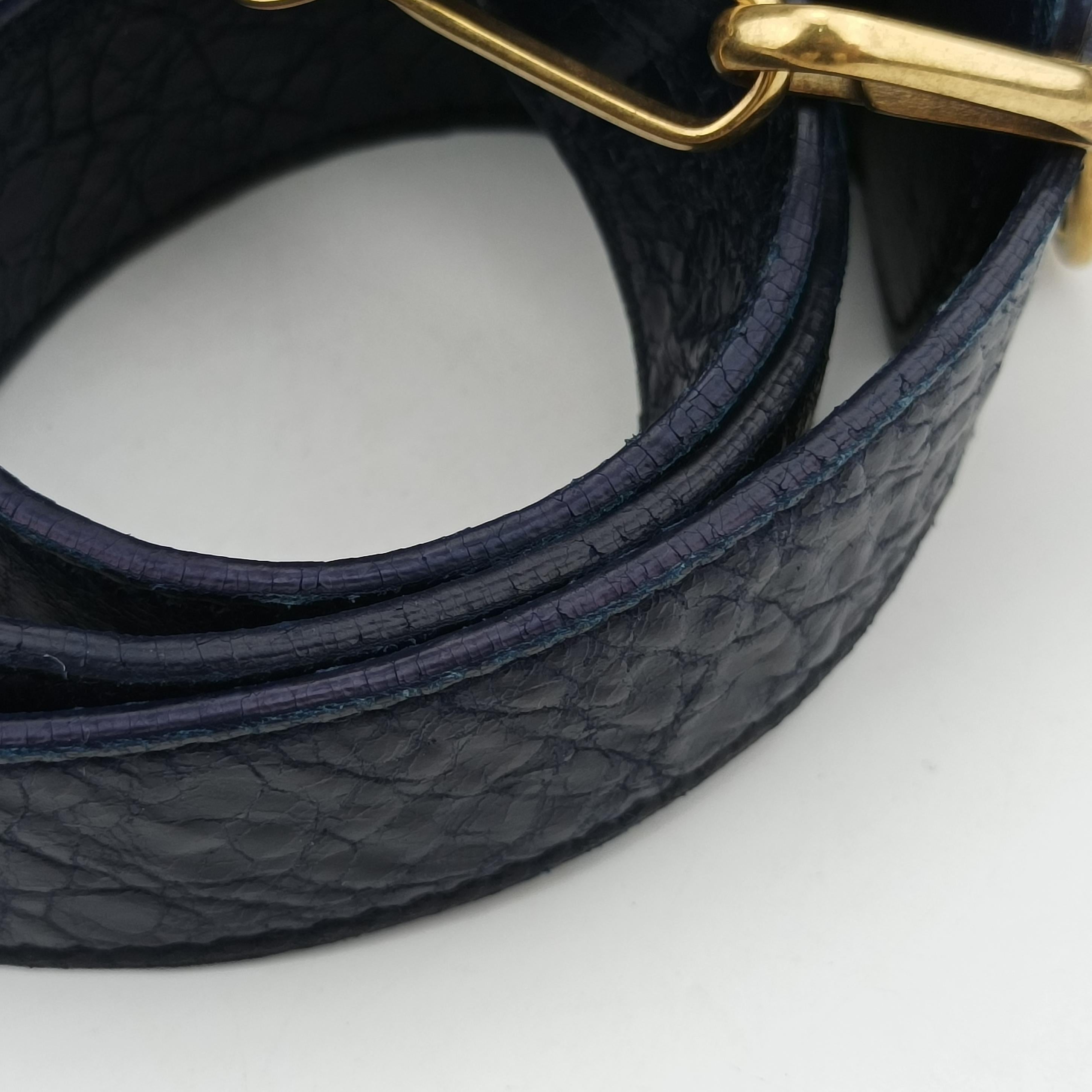 Pre-owned Balenciaga Maxi Twiggy Blue Leather  shoulderbag | stylenewstar