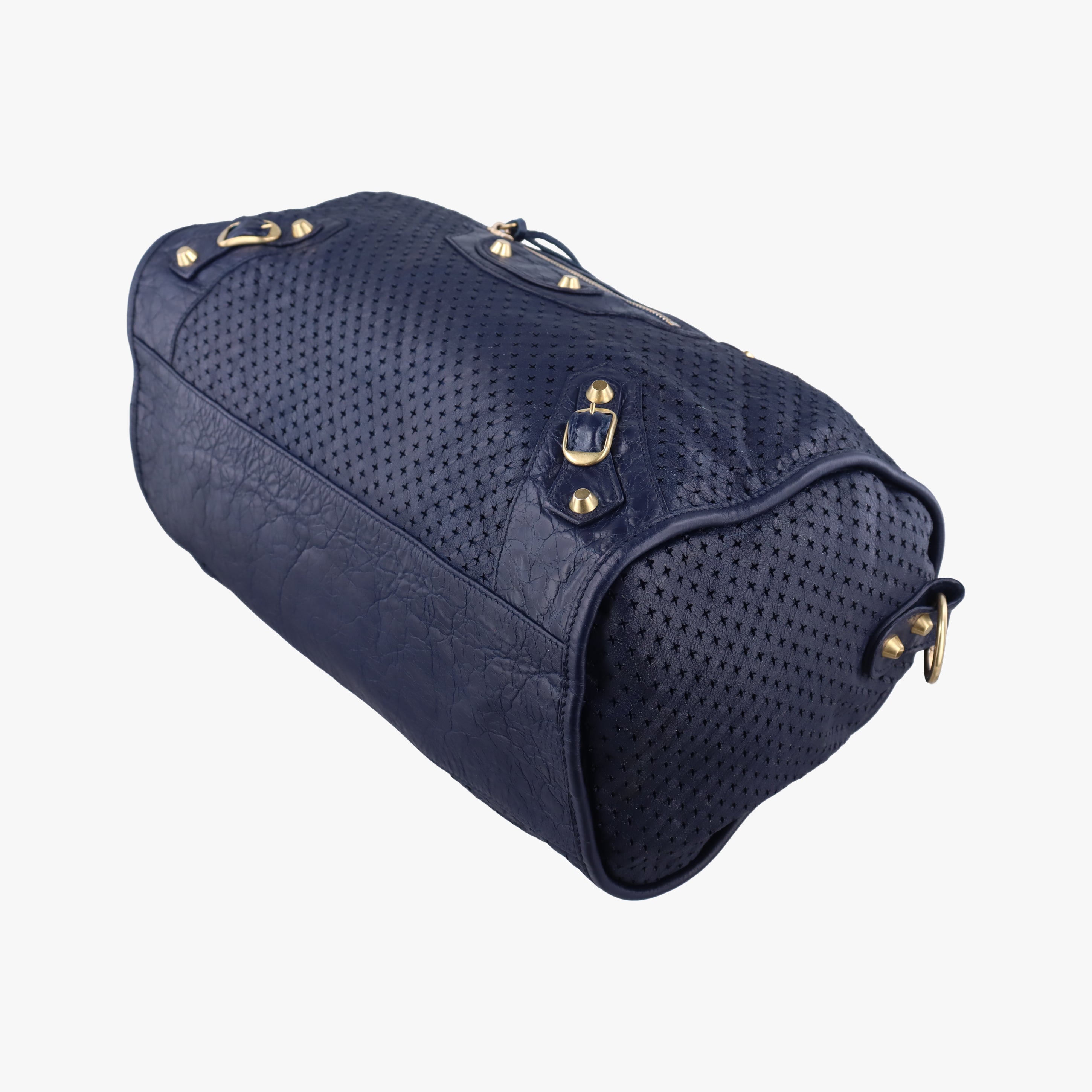Pre-owned Balenciaga Maxi Twiggy Blue Leather  shoulderbag | stylenewstar