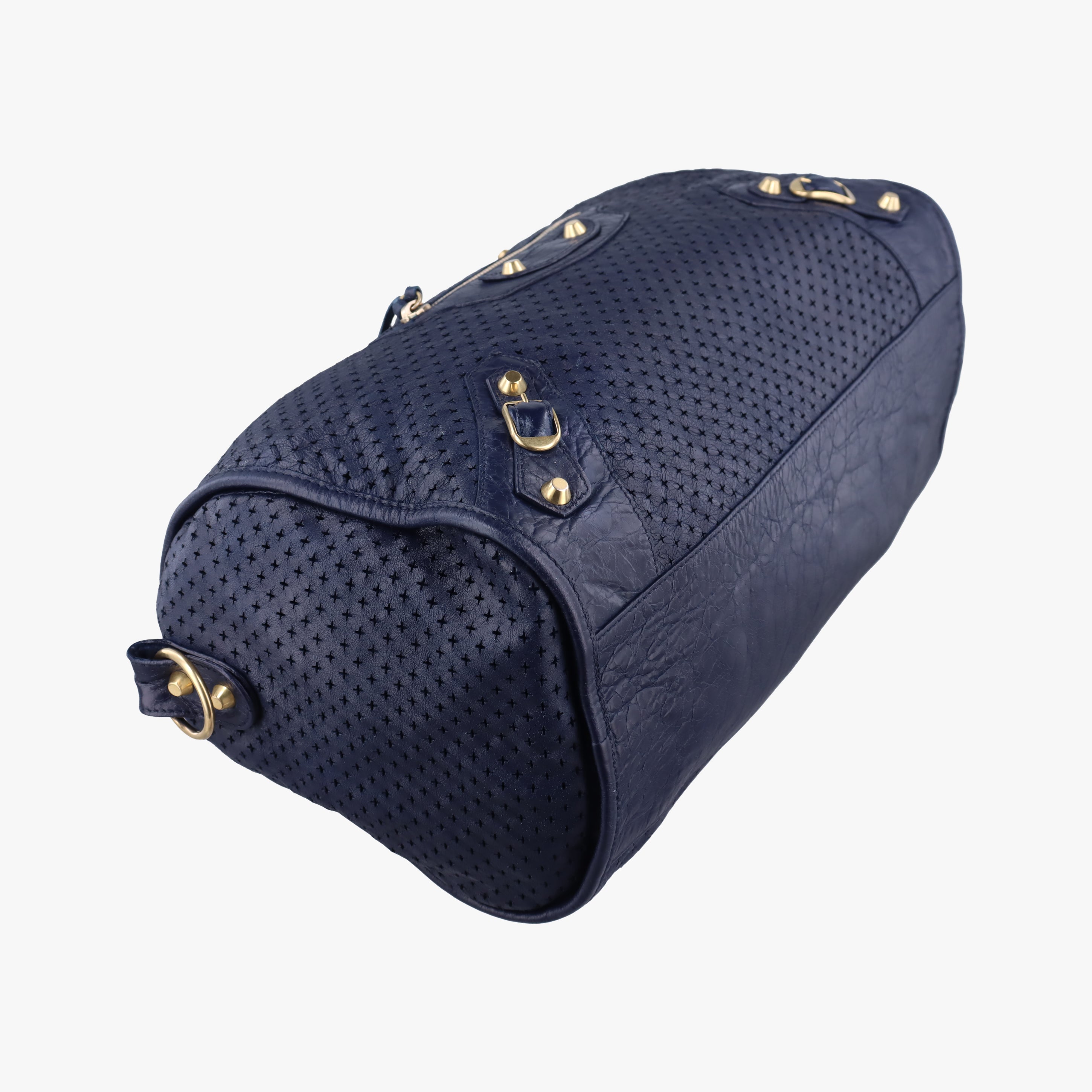 Pre-owned Balenciaga Maxi Twiggy Blue Leather  shoulderbag | stylenewstar