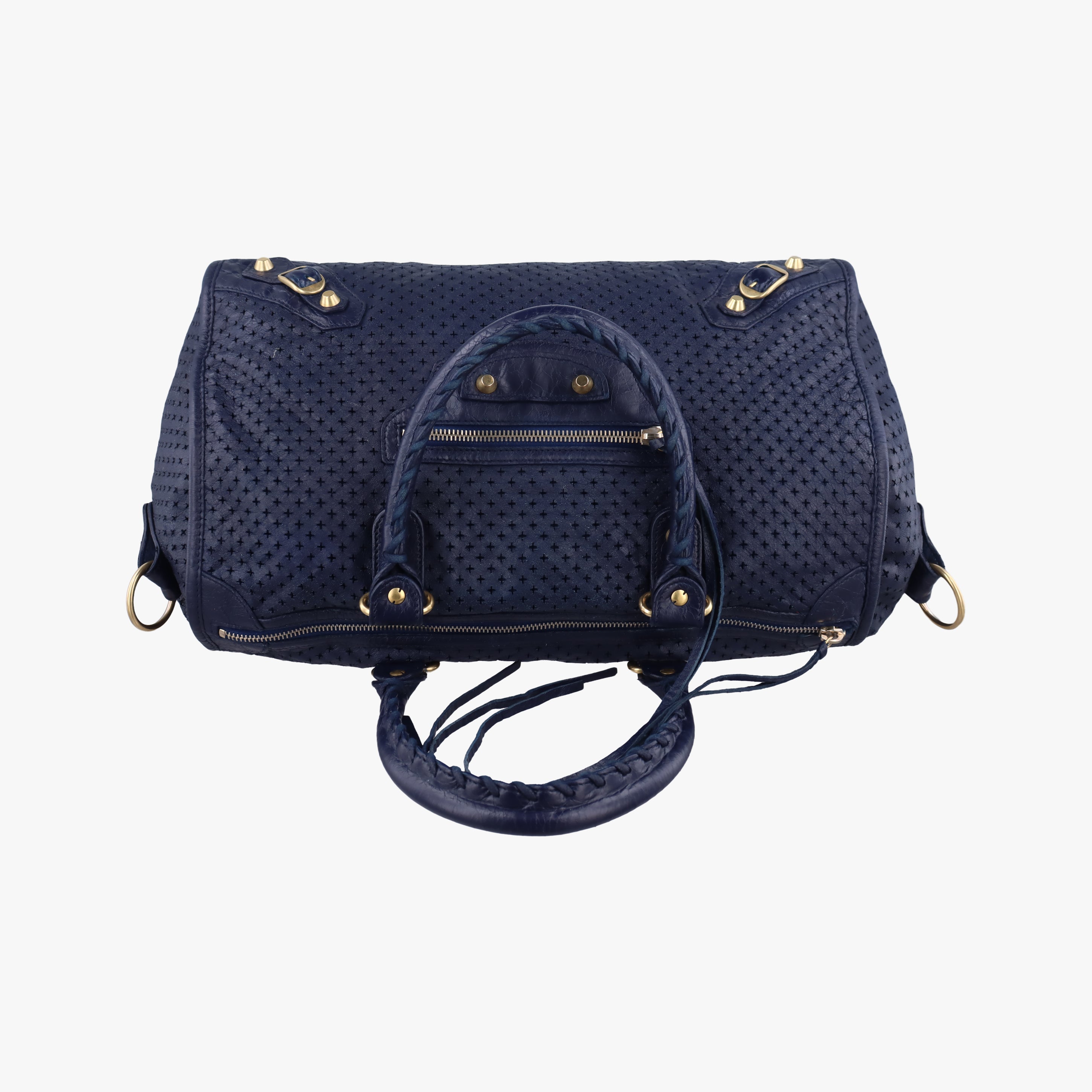 Pre-owned Balenciaga Maxi Twiggy Blue Leather  shoulderbag | stylenewstar