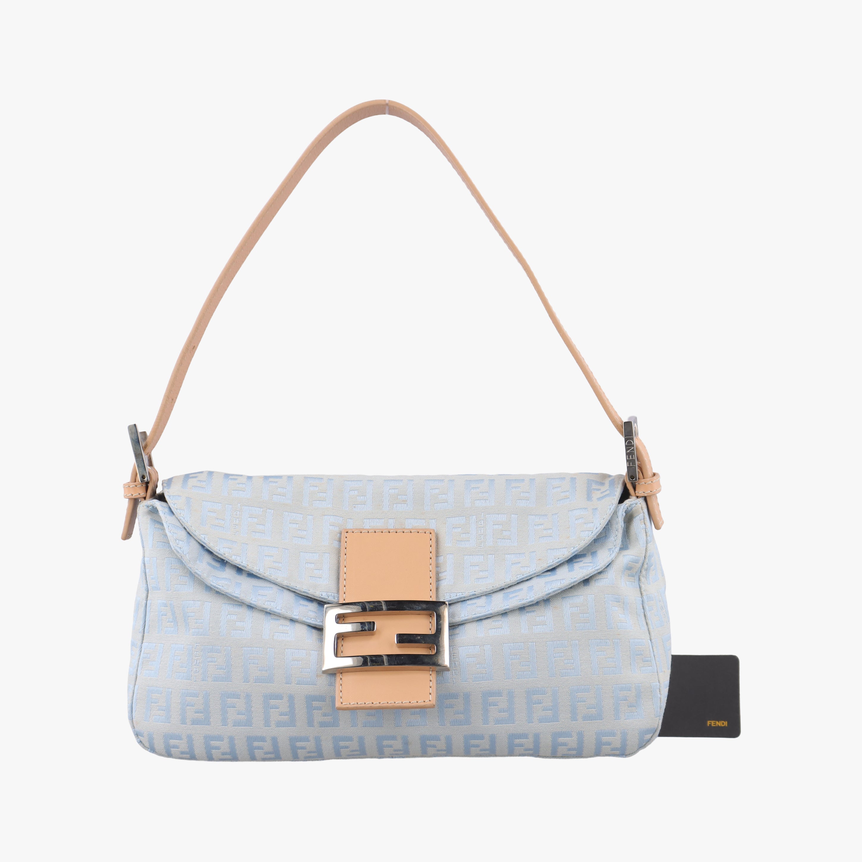 Secondhand Fendi Baguette Blue canvas  shoulderbag | stylenewstar