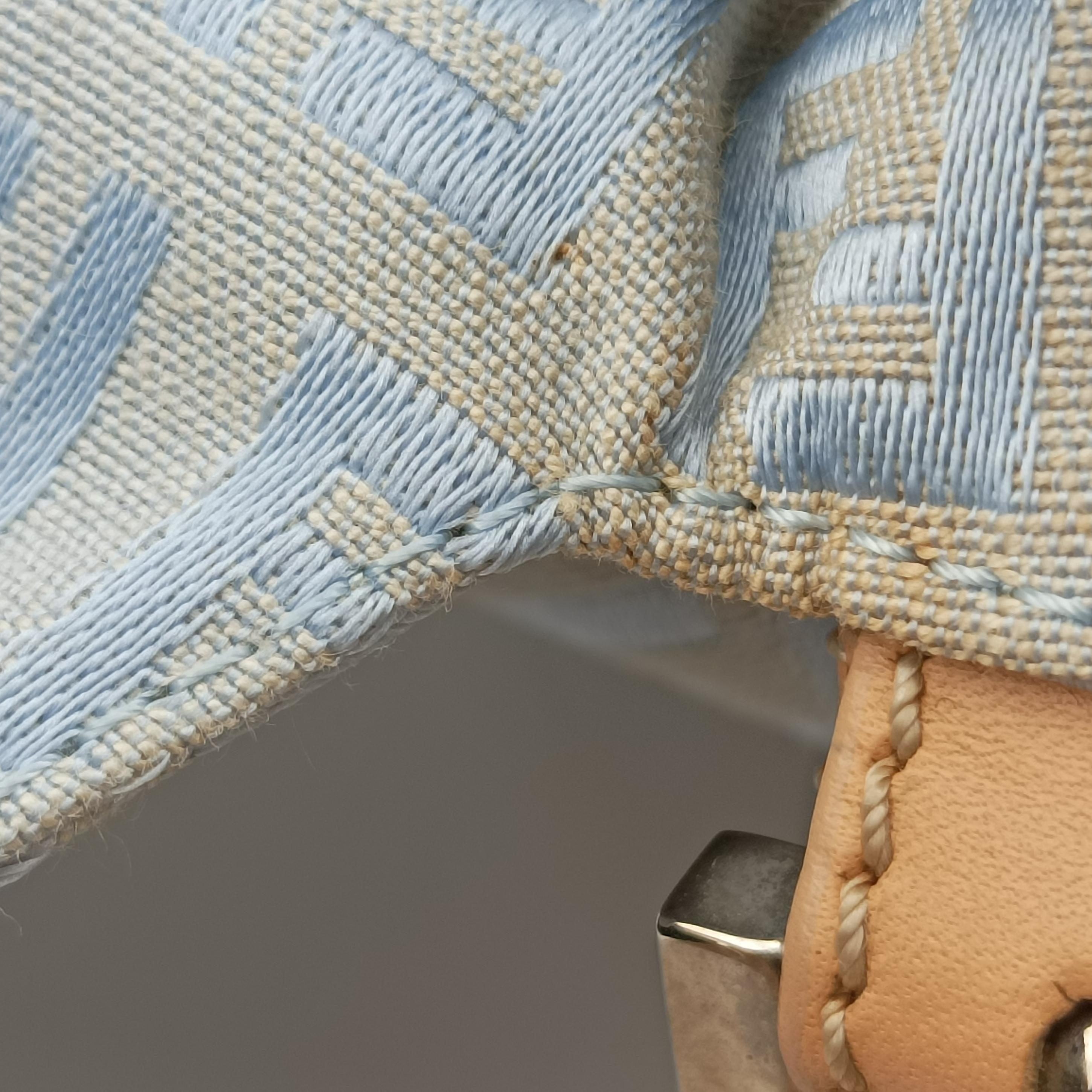 Secondhand Fendi Baguette Blue canvas  shoulderbag | stylenewstar