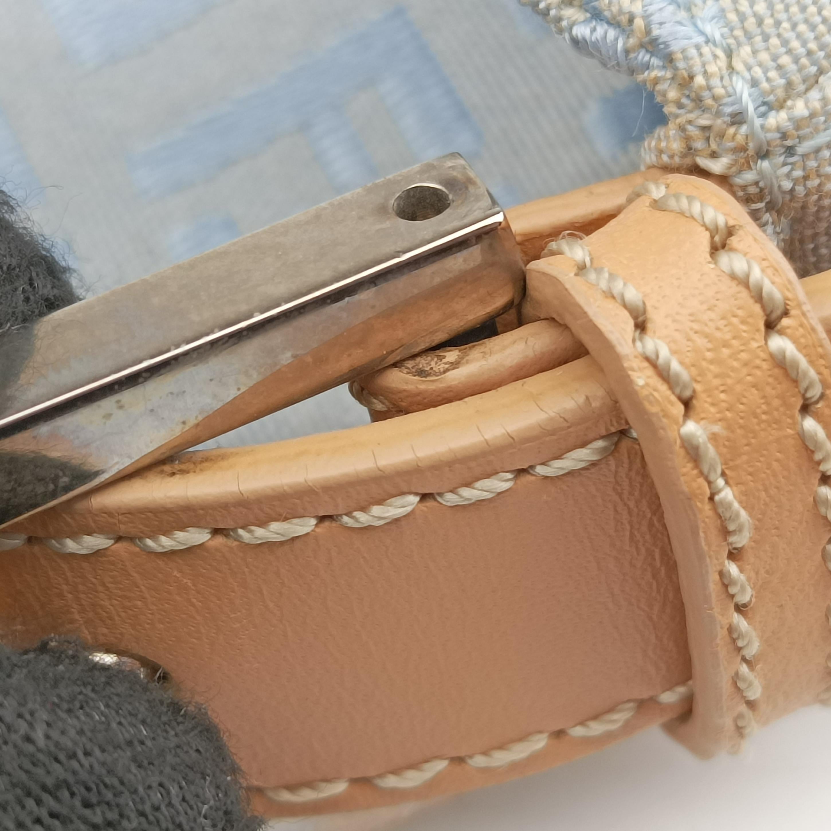 Secondhand Fendi Baguette Blue canvas  shoulderbag | stylenewstar