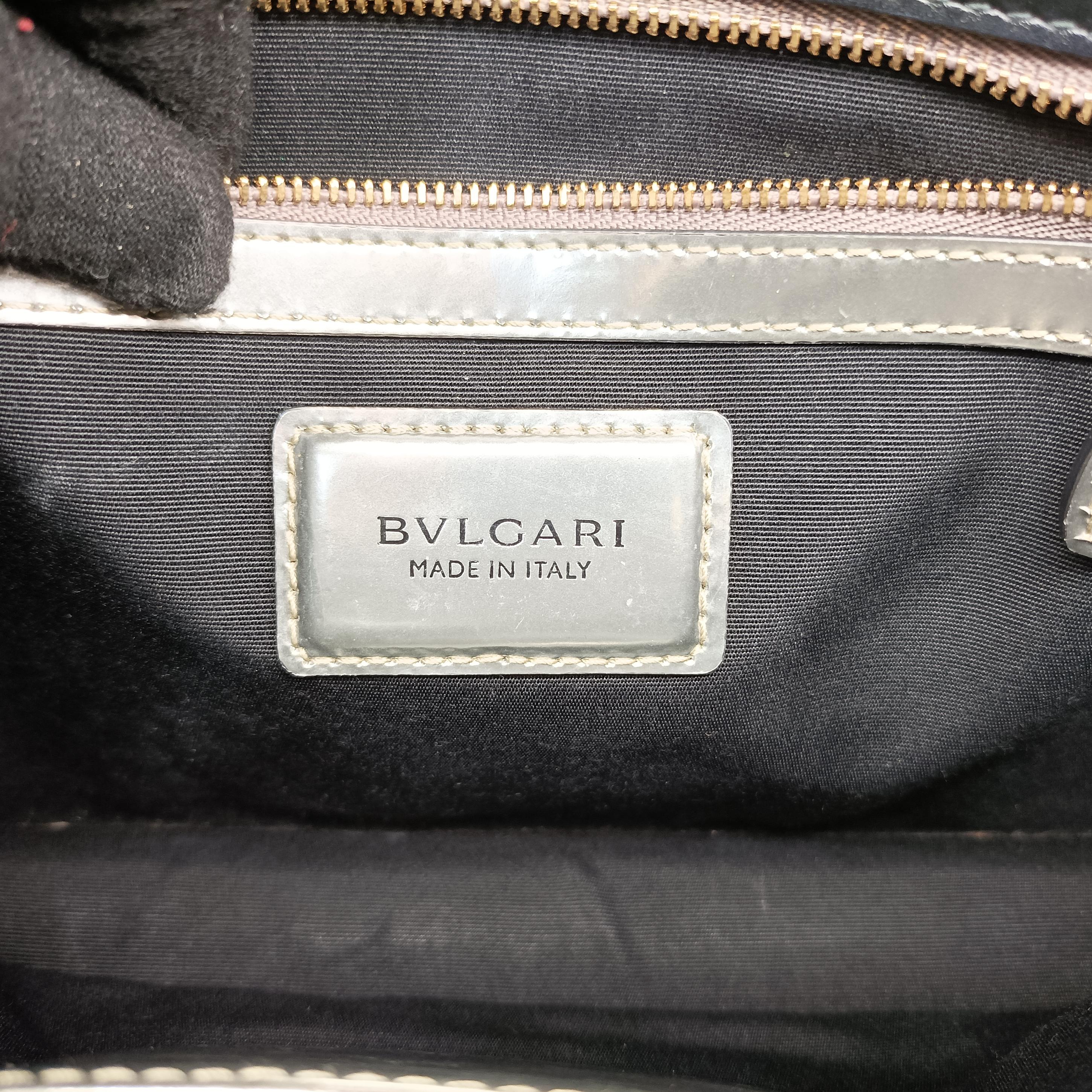 Pre-owned Bvlgari SERPENTI FOREVER Silver Enamel  shoulderbag | stylenewstar