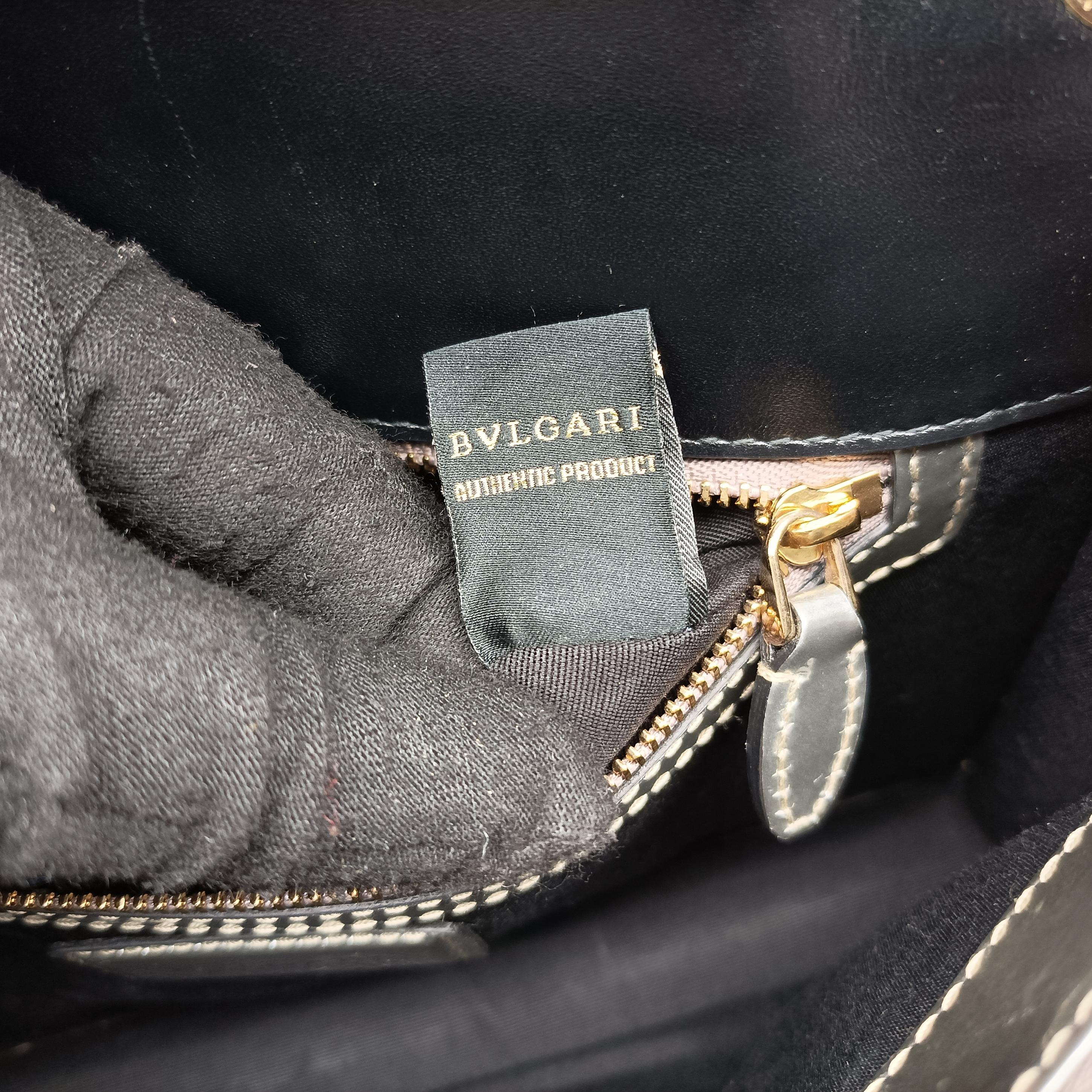 Pre-owned Bvlgari SERPENTI FOREVER Silver Enamel  shoulderbag | stylenewstar
