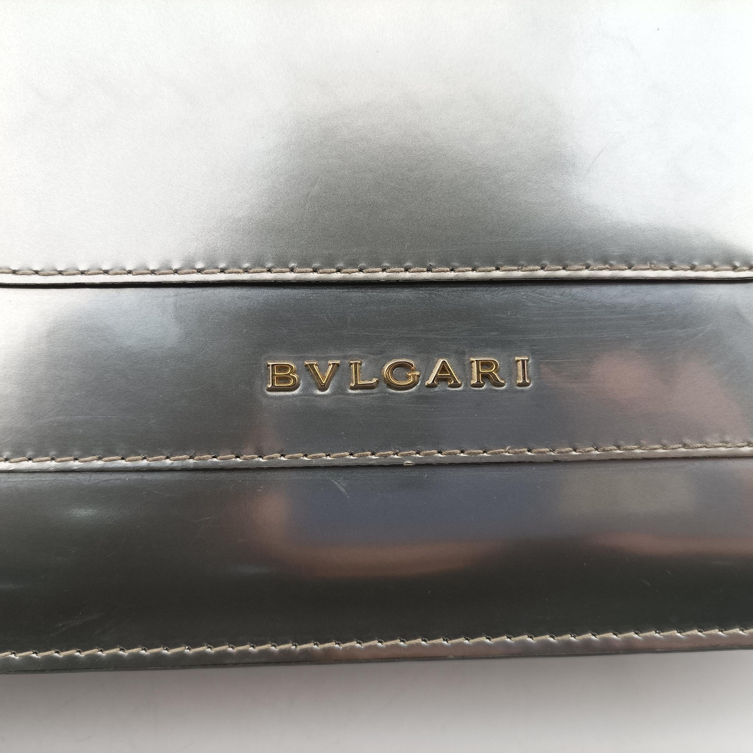 Pre-owned Bvlgari SERPENTI FOREVER Silver Enamel  shoulderbag | stylenewstar