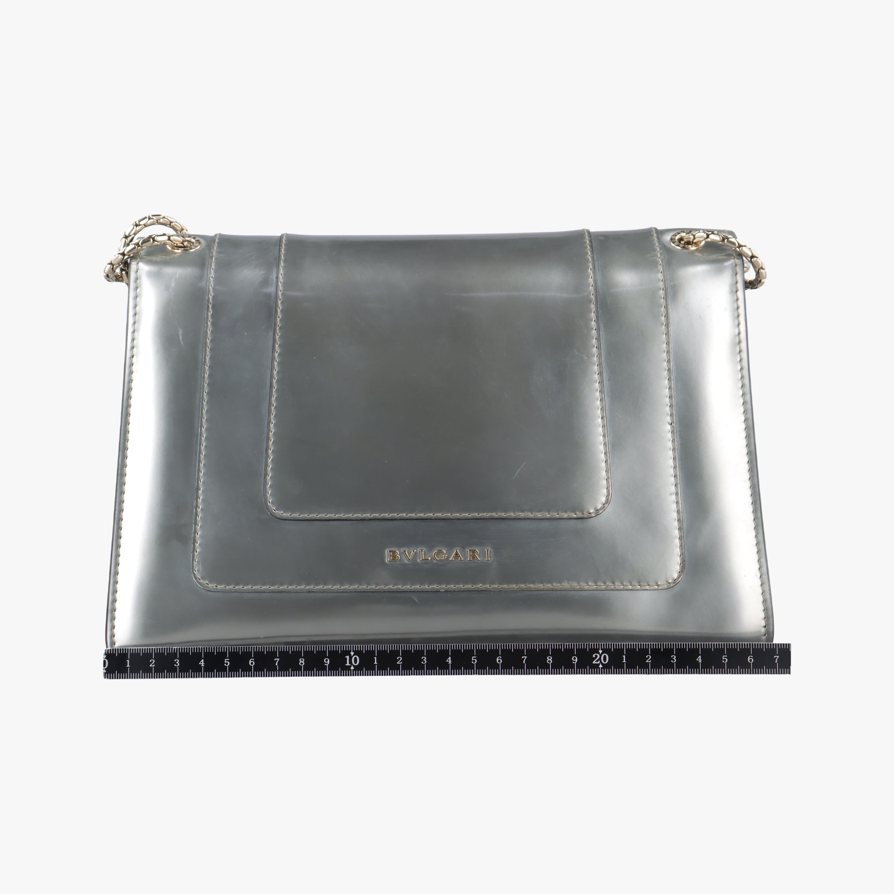 Pre-owned Bvlgari SERPENTI FOREVER Silver Enamel  shoulderbag | stylenewstar