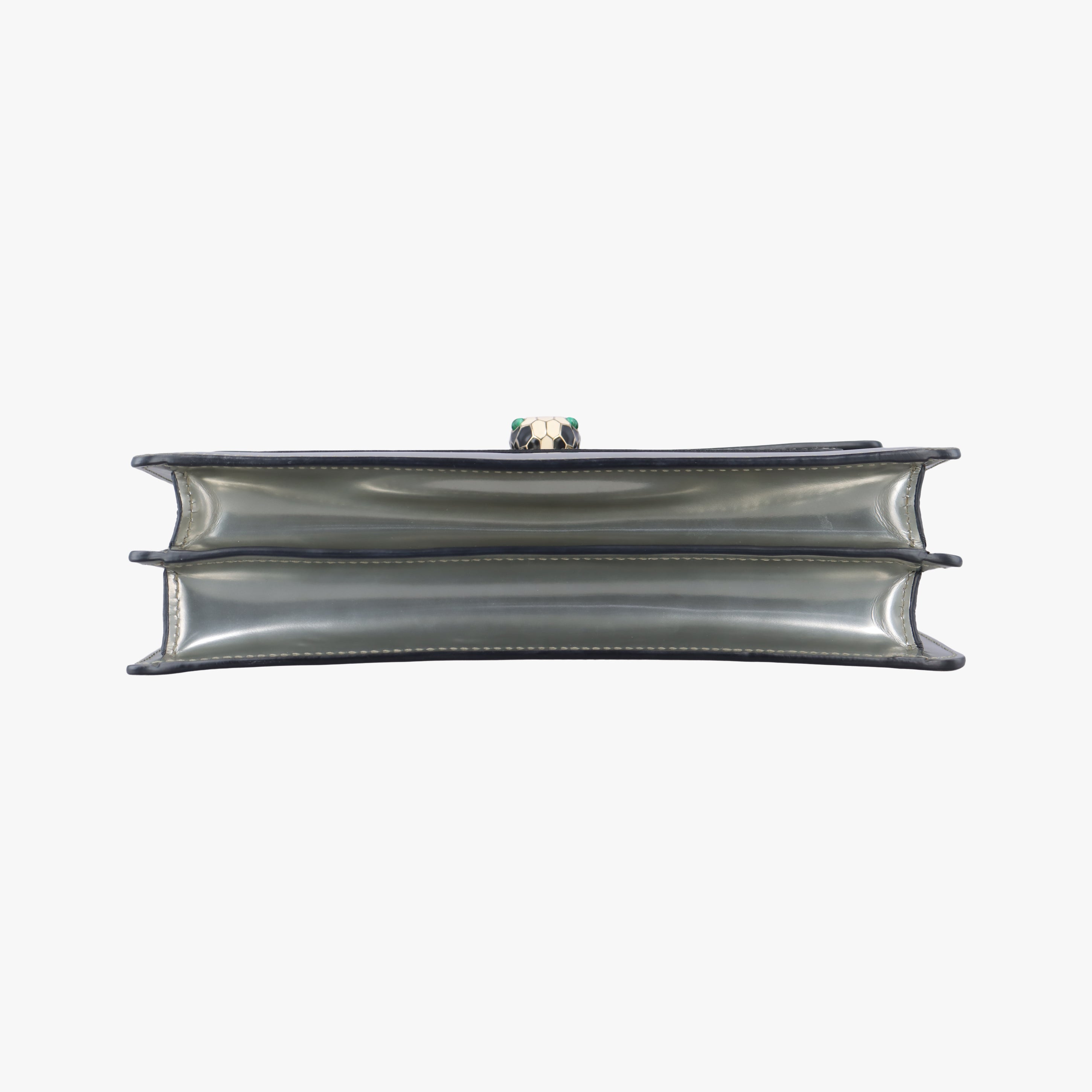 Pre-owned Bvlgari SERPENTI FOREVER Silver Enamel  shoulderbag | stylenewstar
