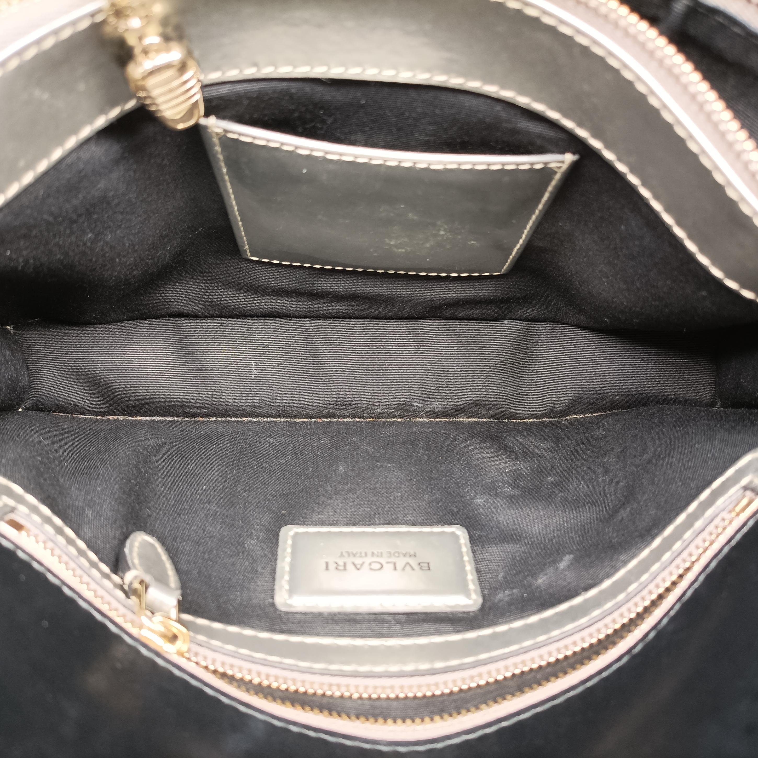 Pre-owned Bvlgari SERPENTI FOREVER Silver Enamel  shoulderbag | stylenewstar