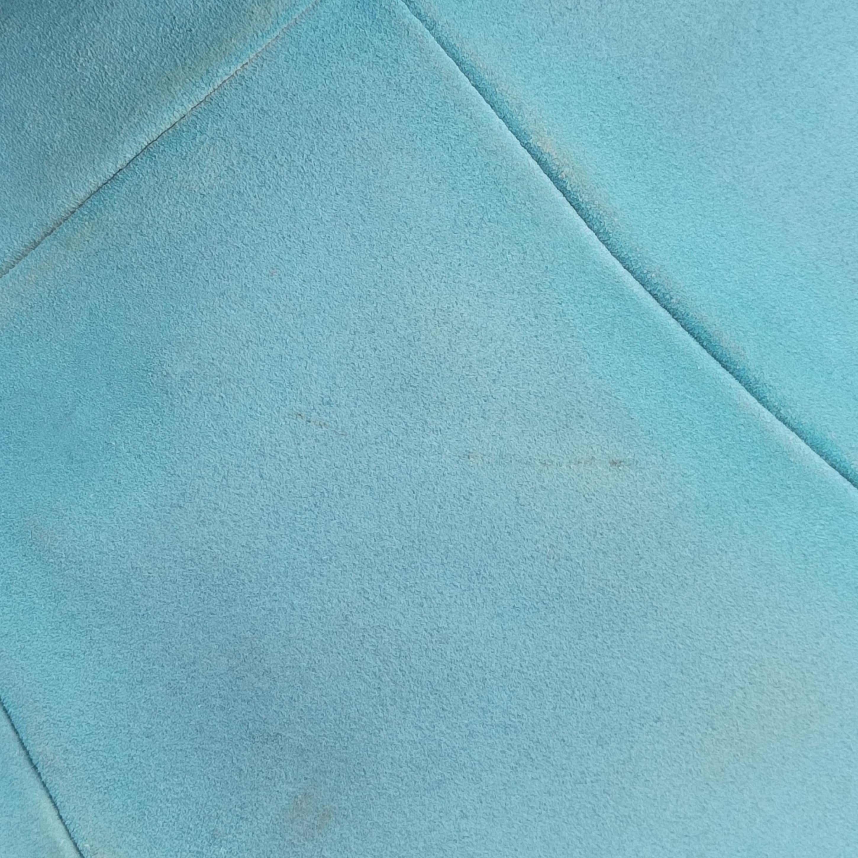 Pre-owned Yves Saint Laurent Rive Gauche Mombasa Blue Suede 467891 shoulderbag | stylenewstar