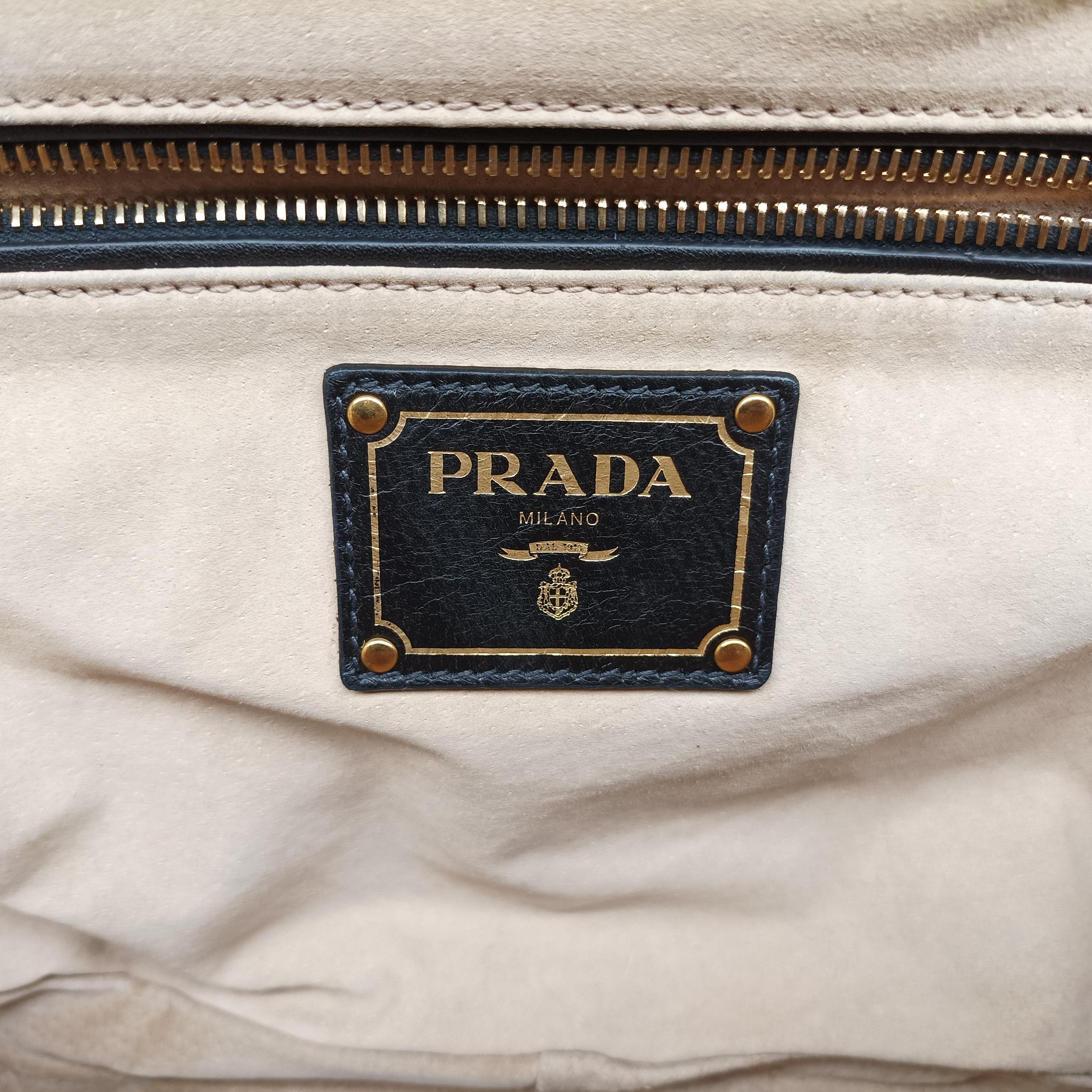 Pre-owned Prada Leopard Print beige×Multicolour ponyhair×leather  handbag | stylenewstar
