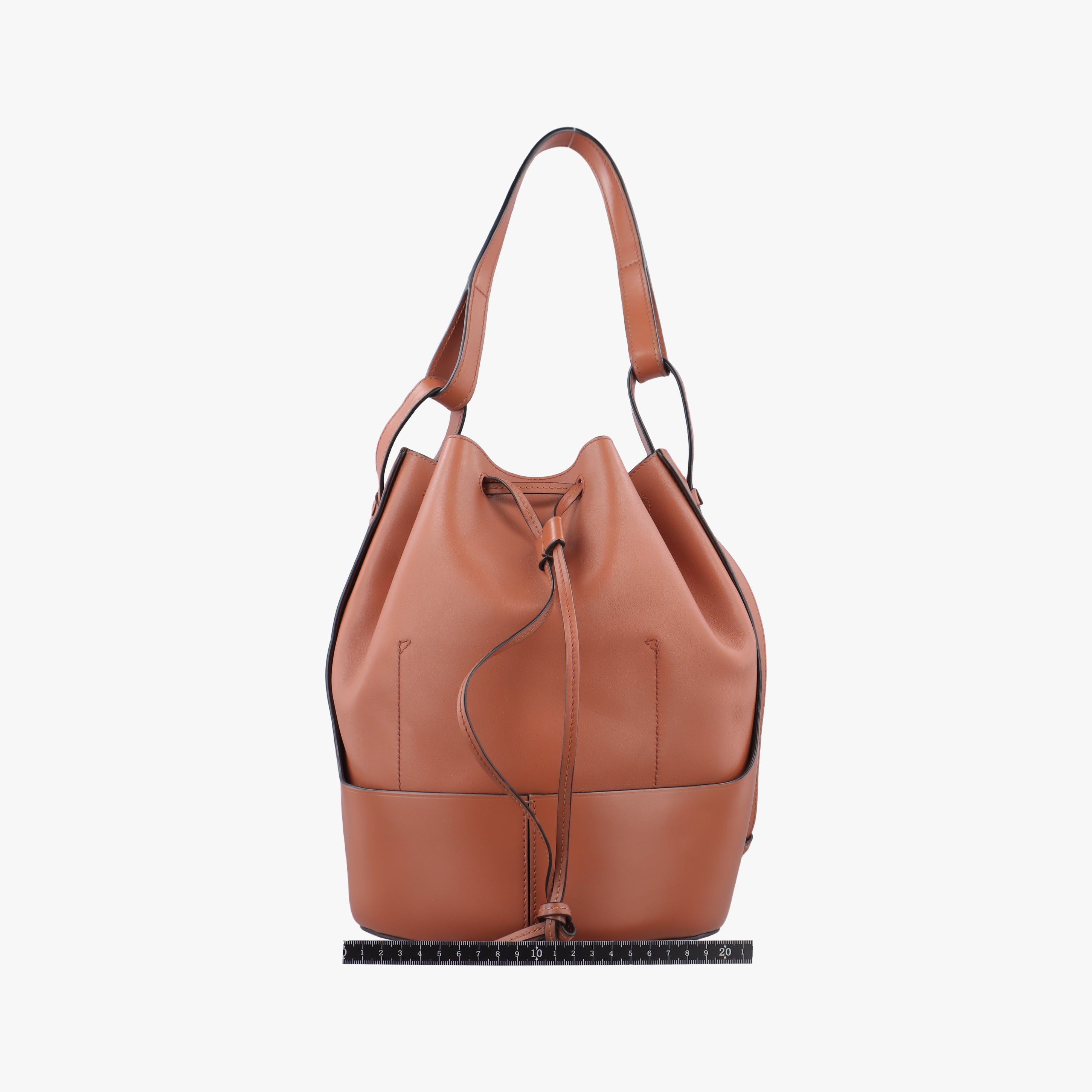 Pre-owned Loewe balloon Brown leather  shoulderbag | stylenewstar