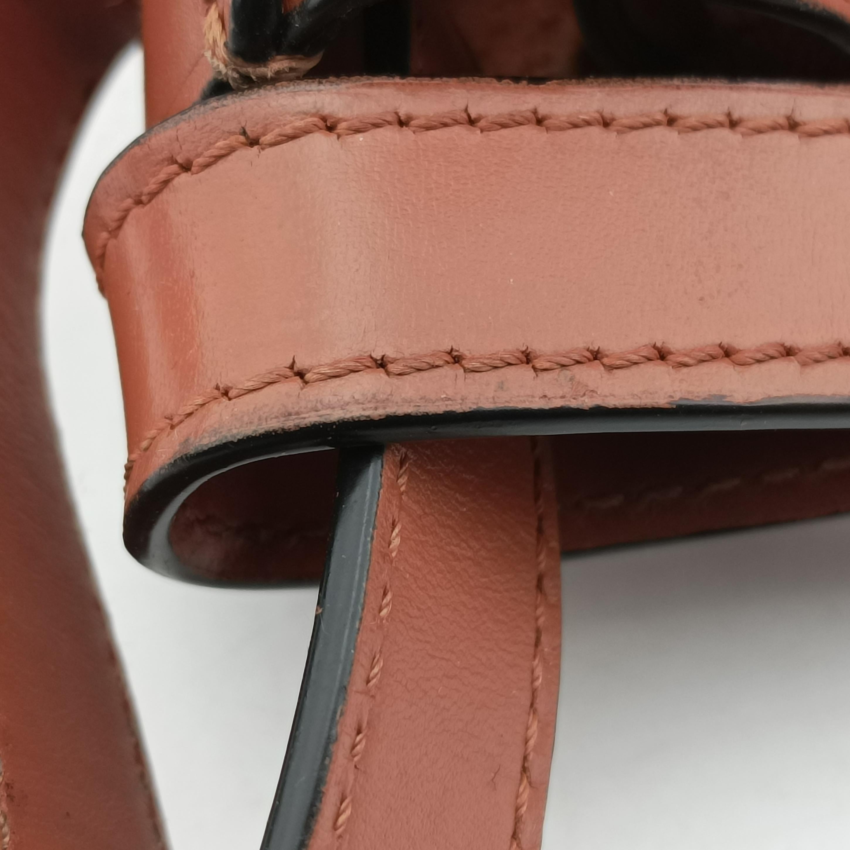 Pre-owned Loewe balloon Brown leather  shoulderbag | stylenewstar