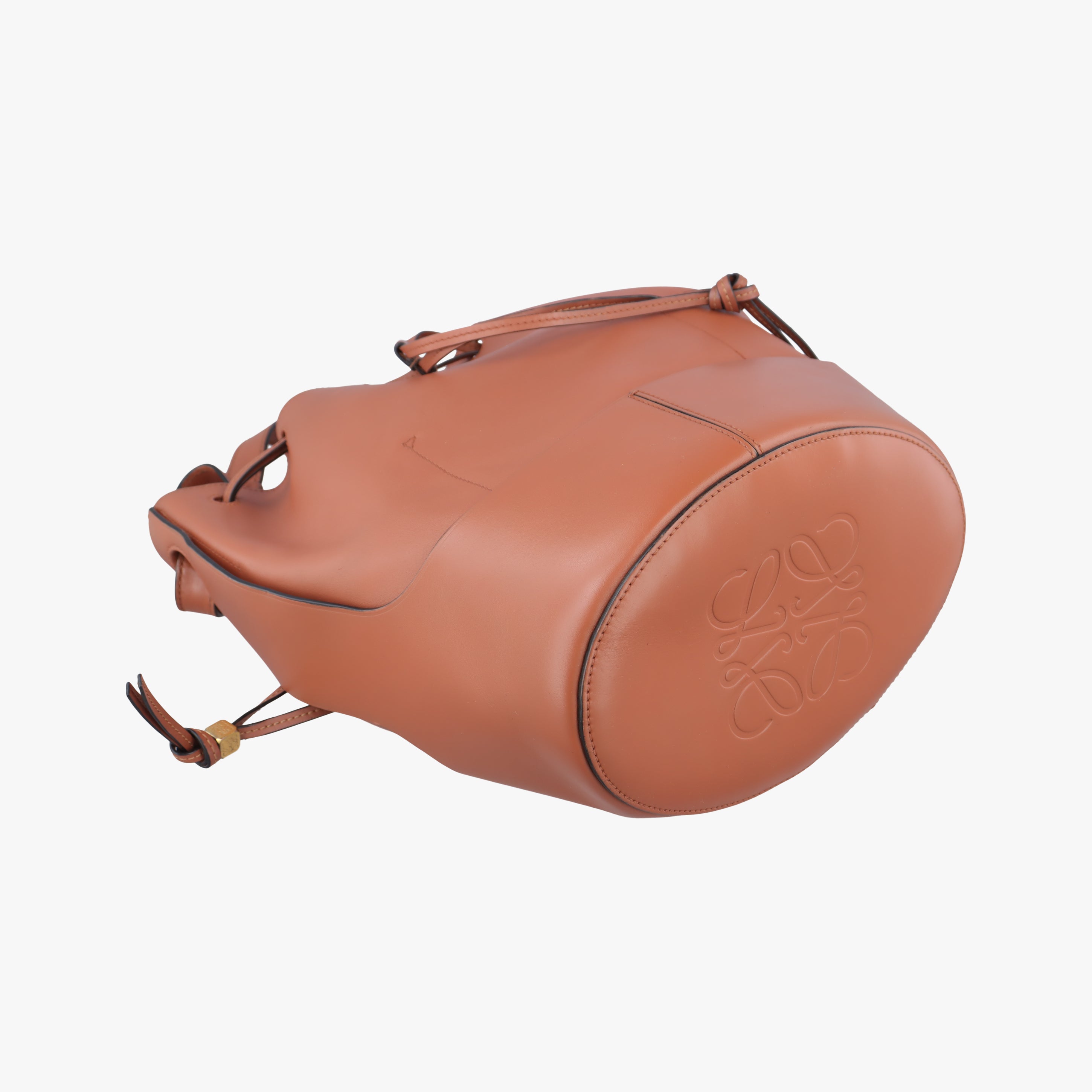Pre-owned Loewe balloon Brown leather  shoulderbag | stylenewstar