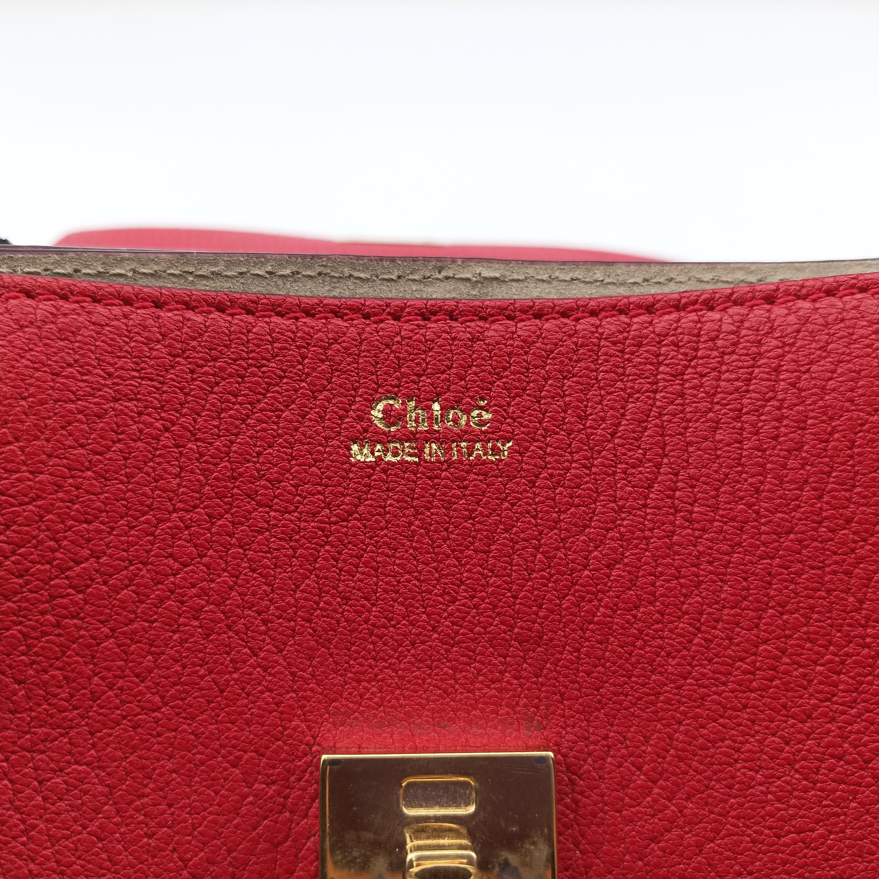 Secondhand Chloe DREW Red Leather  shoulderbag | stylenewstar