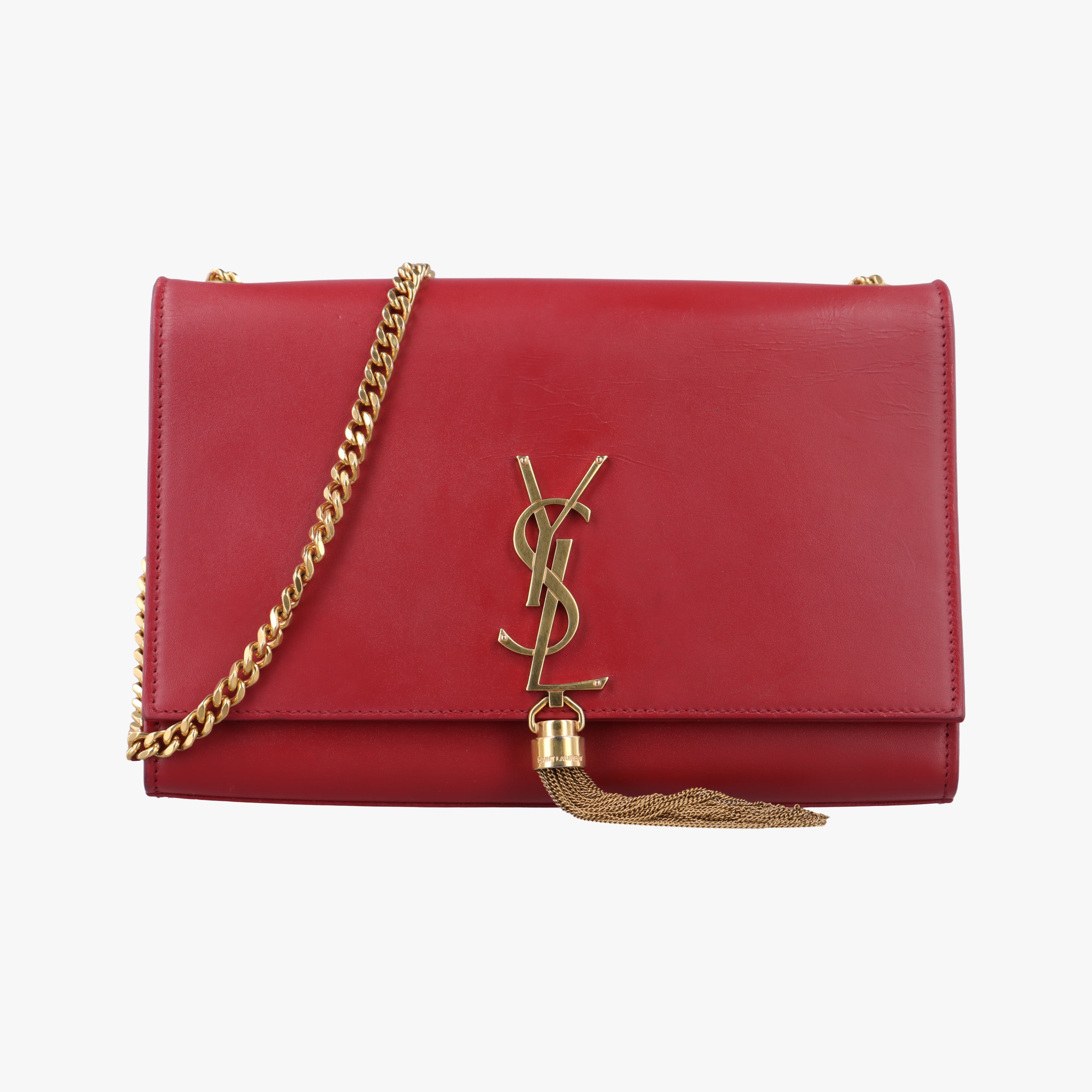 Vintage Yves Saint Laurent KATE Red Leather 354119 shoulderbag | stylenewstar