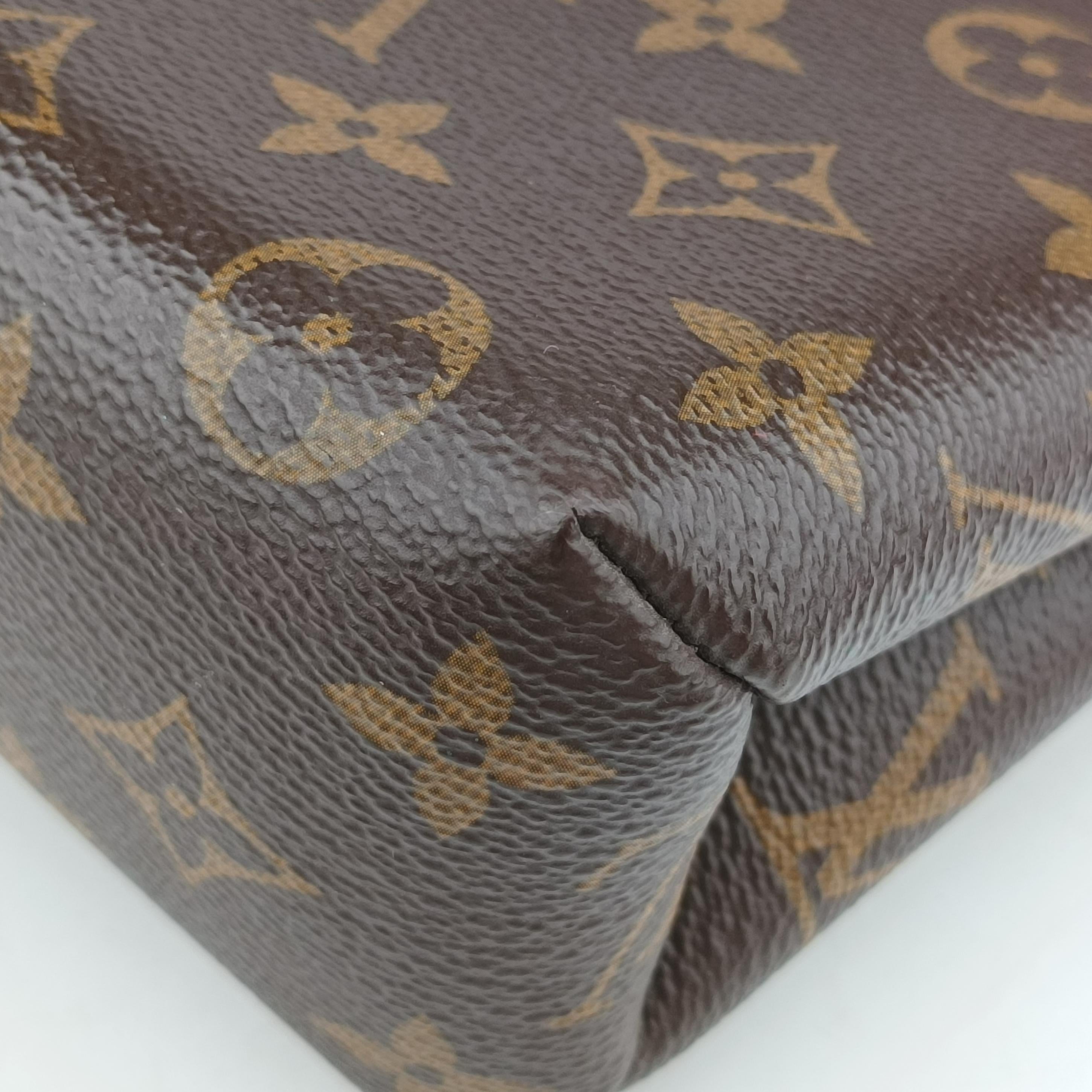 Vintage Louis Vuitton Rocky BB Monogram/Brown×Red Monogram canvas×calf leather M44322 shoulderbag | stylenewstar
