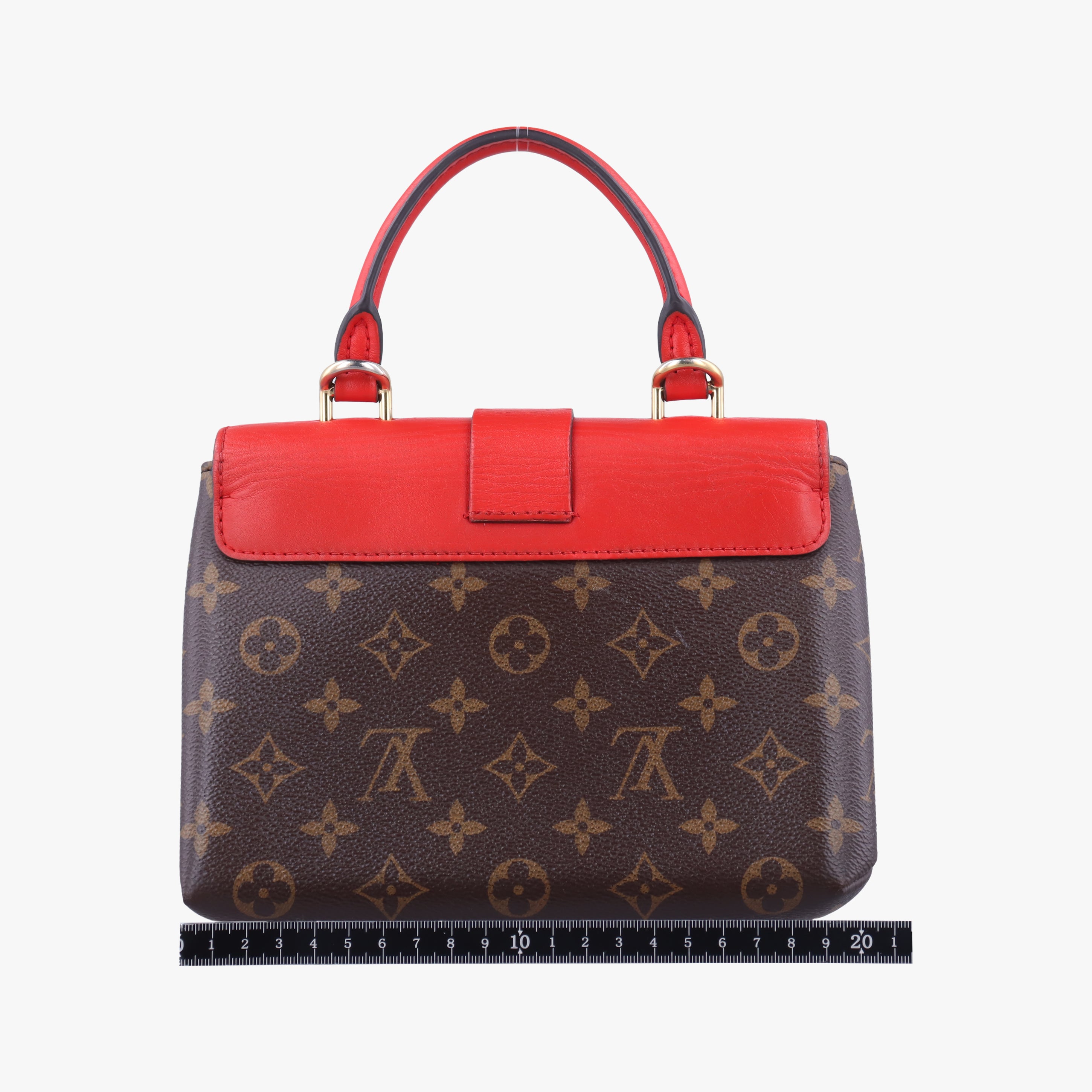 Vintage Louis Vuitton Rocky BB Monogram/Brown×Red Monogram canvas×calf leather M44322 shoulderbag | stylenewstar