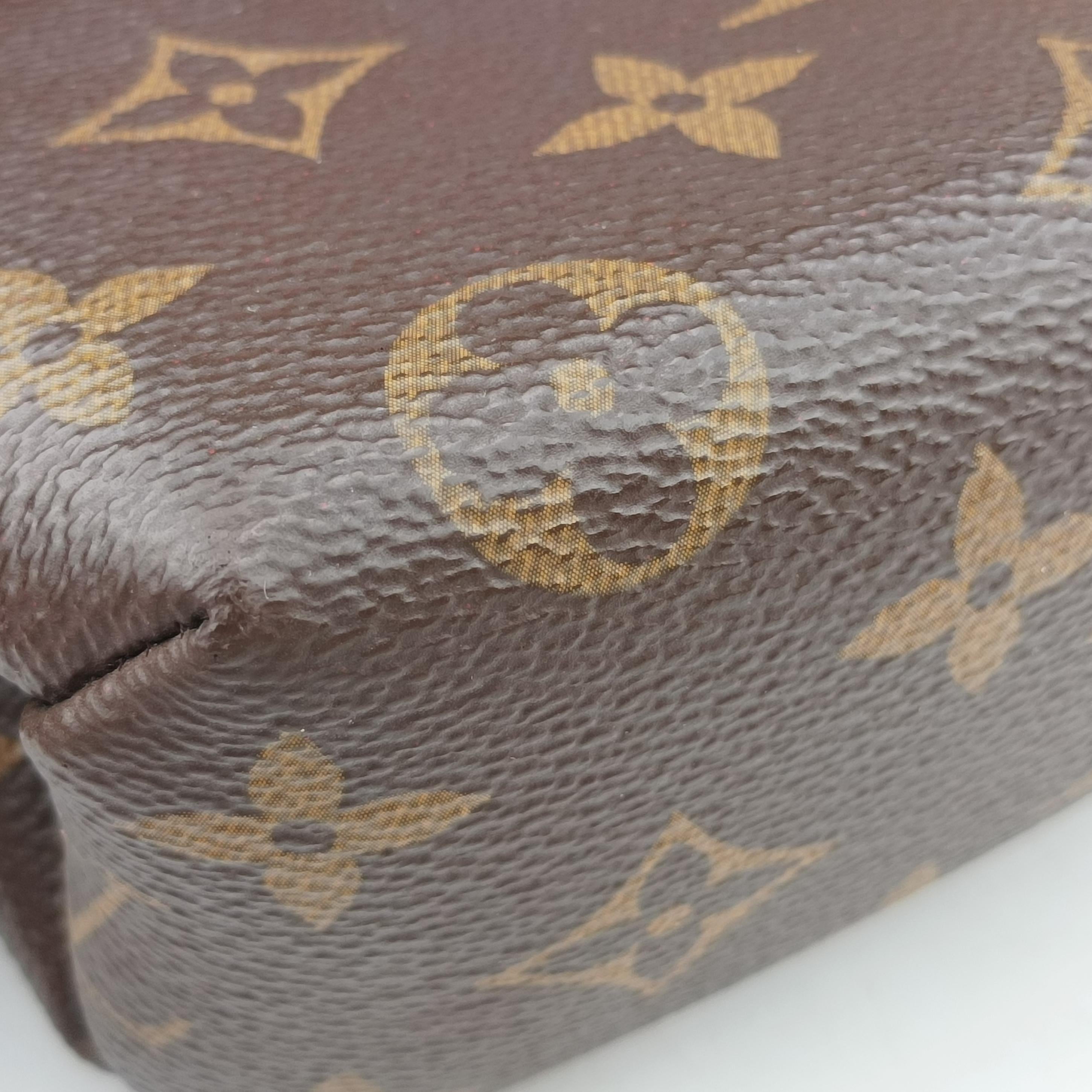 Vintage Louis Vuitton Rocky BB Monogram/Brown×Red Monogram canvas×calf leather M44322 shoulderbag | stylenewstar