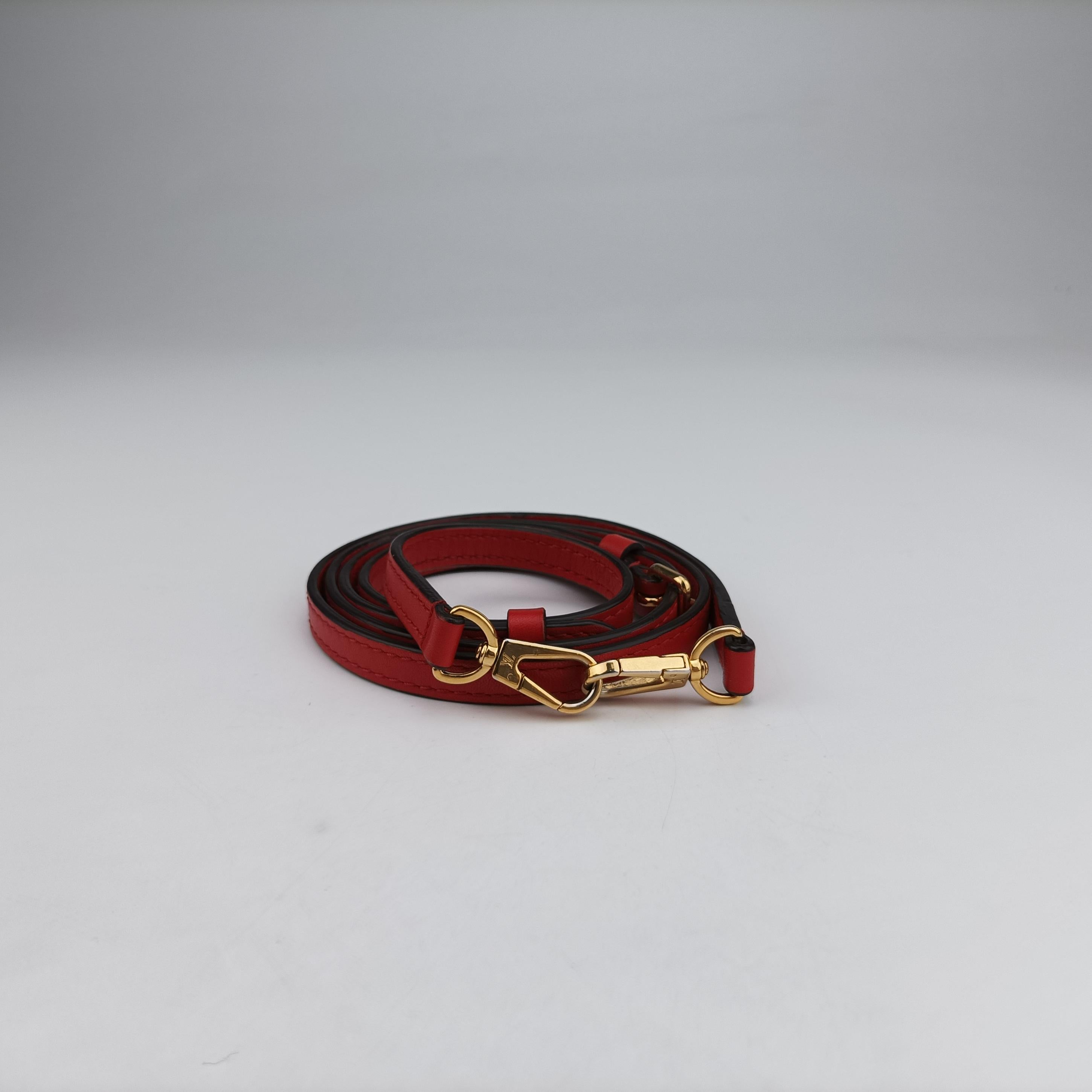 Vintage Louis Vuitton Rocky BB Monogram/Brown×Red Monogram canvas×calf leather M44322 shoulderbag | stylenewstar