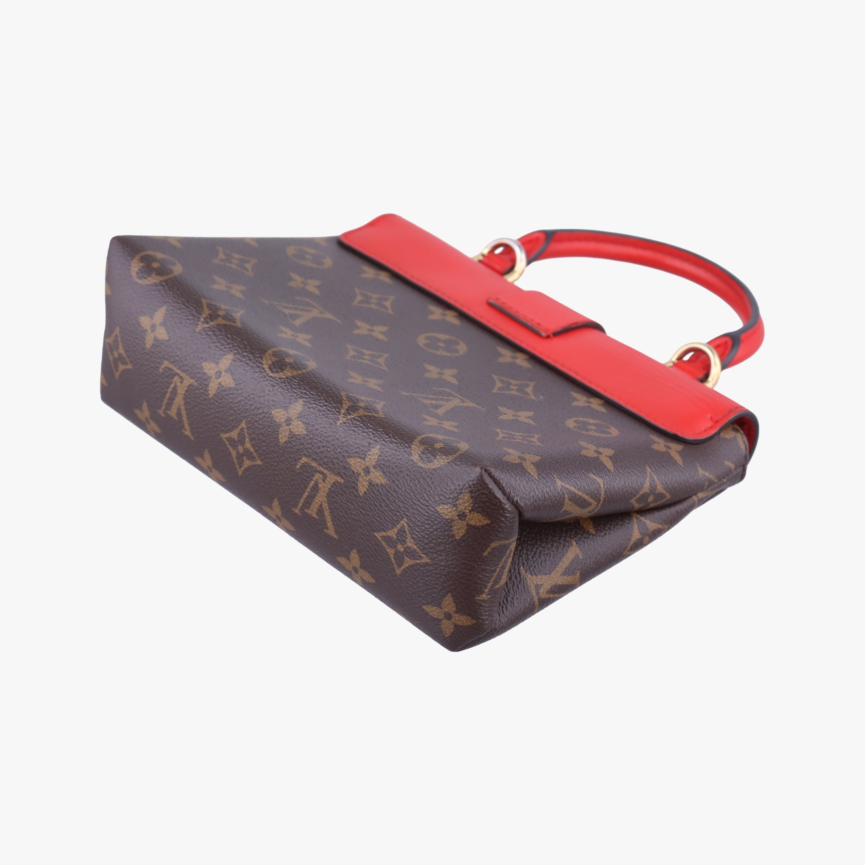 Vintage Louis Vuitton Rocky BB Monogram/Brown×Red Monogram canvas×calf leather M44322 shoulderbag | stylenewstar
