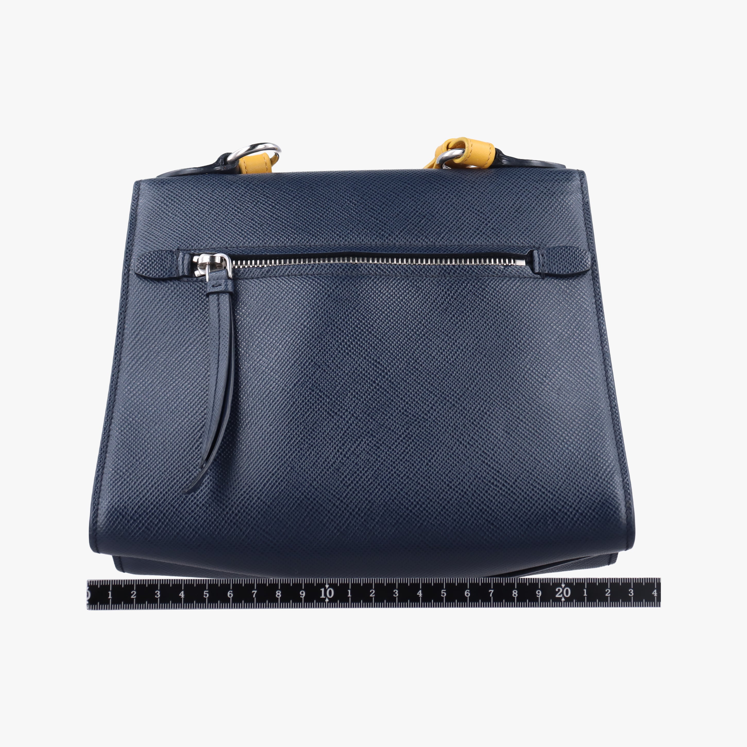Vintage Prada Monochrome navy SAFFIANO Leather  shoulderbag | stylenewstar