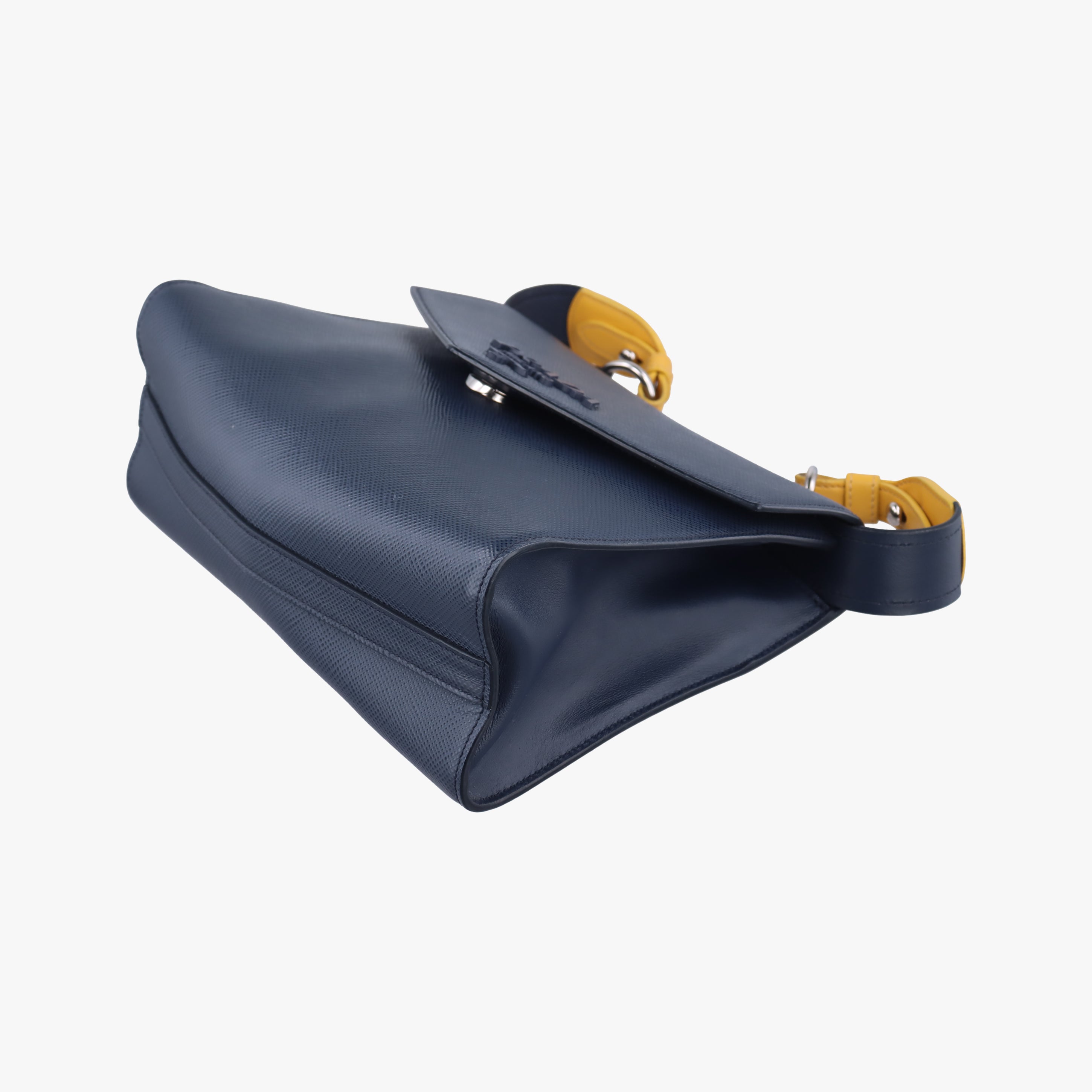 Vintage Prada Monochrome navy SAFFIANO Leather  shoulderbag | stylenewstar