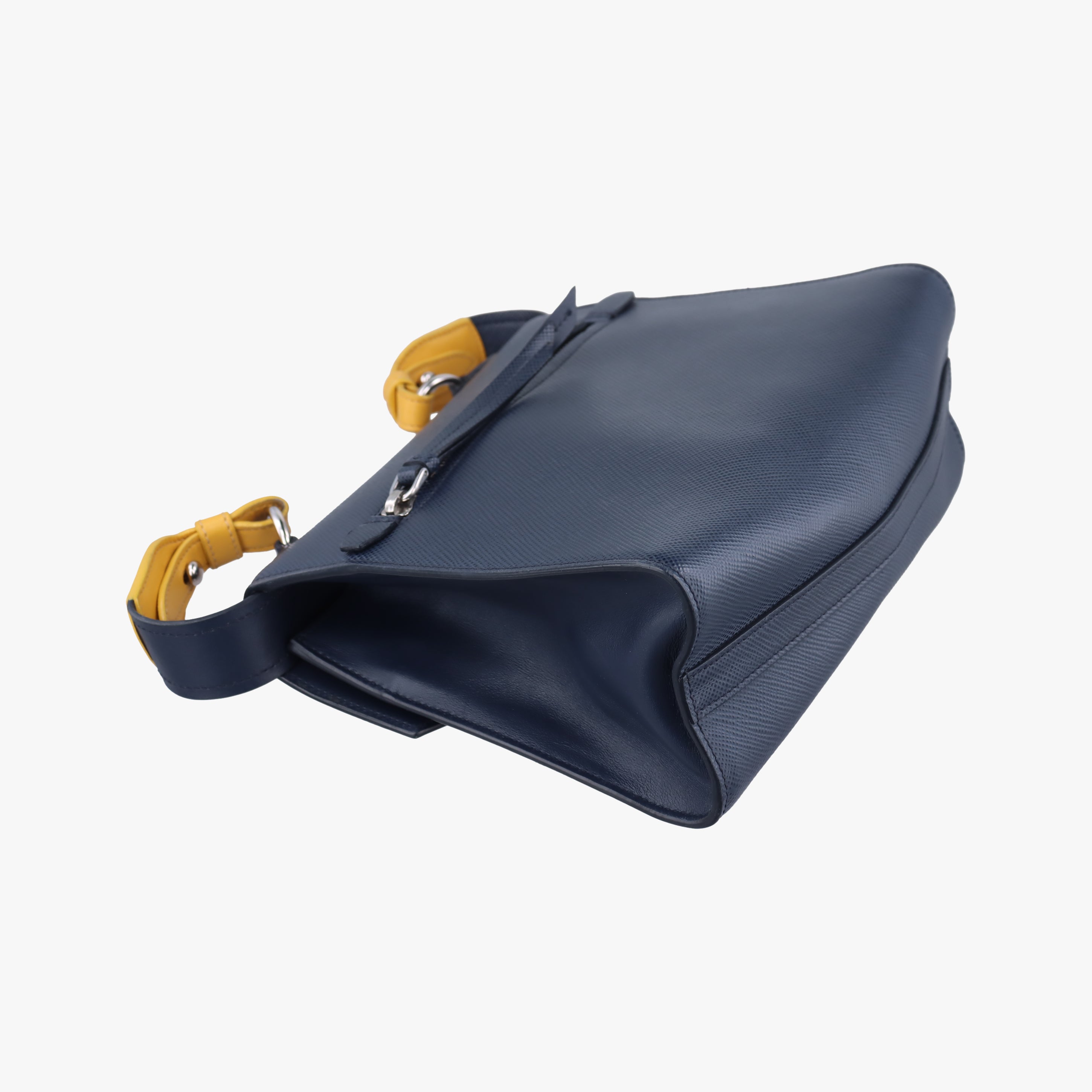 Vintage Prada Monochrome navy SAFFIANO Leather  shoulderbag | stylenewstar