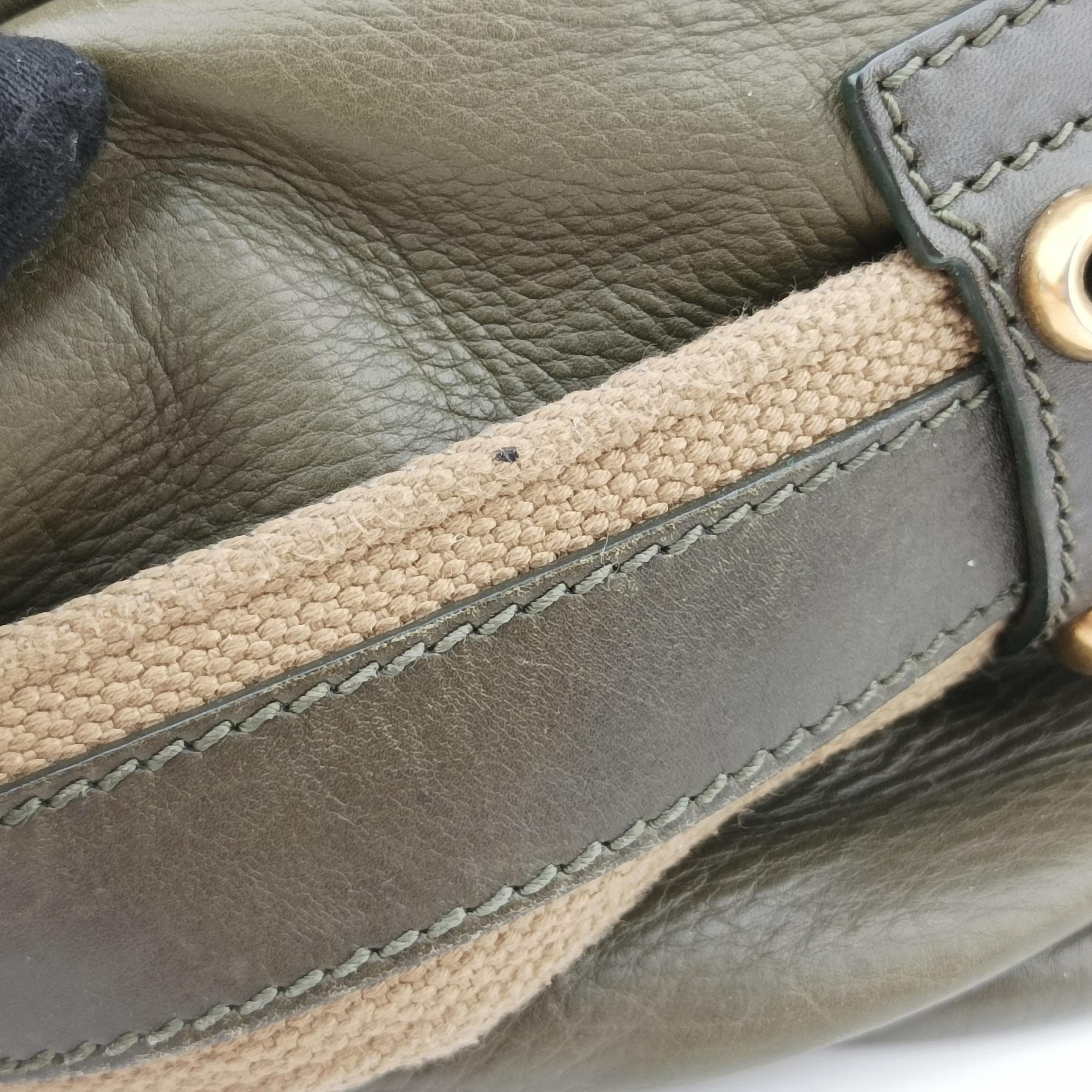 Pre-owned Christian Dior Lattice Messenger Green leather  shoulderbag | stylenewstar